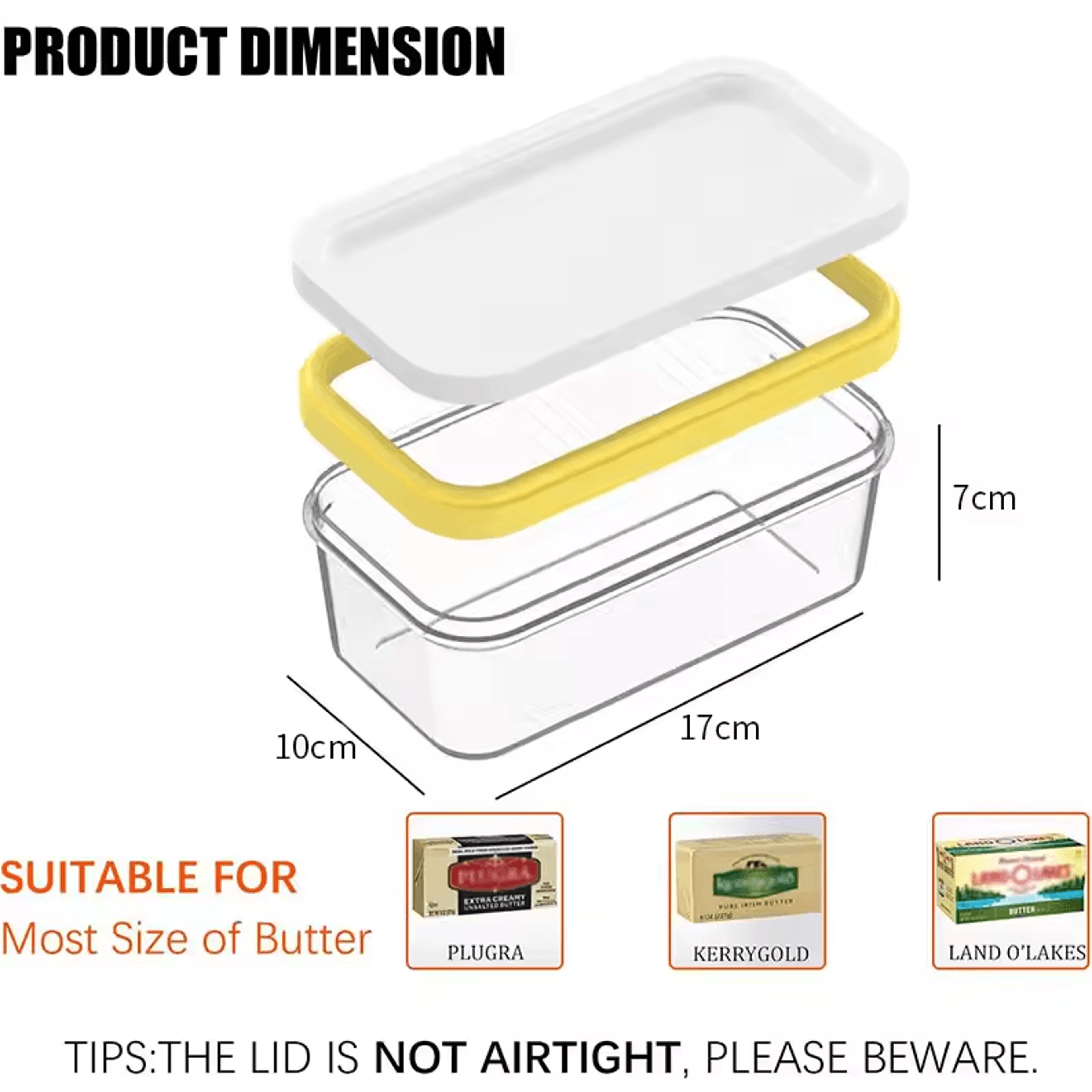 Butter Cutter Slicer Box  Butter Dish With Lid  Knife For Easy Cutting  Storage 2