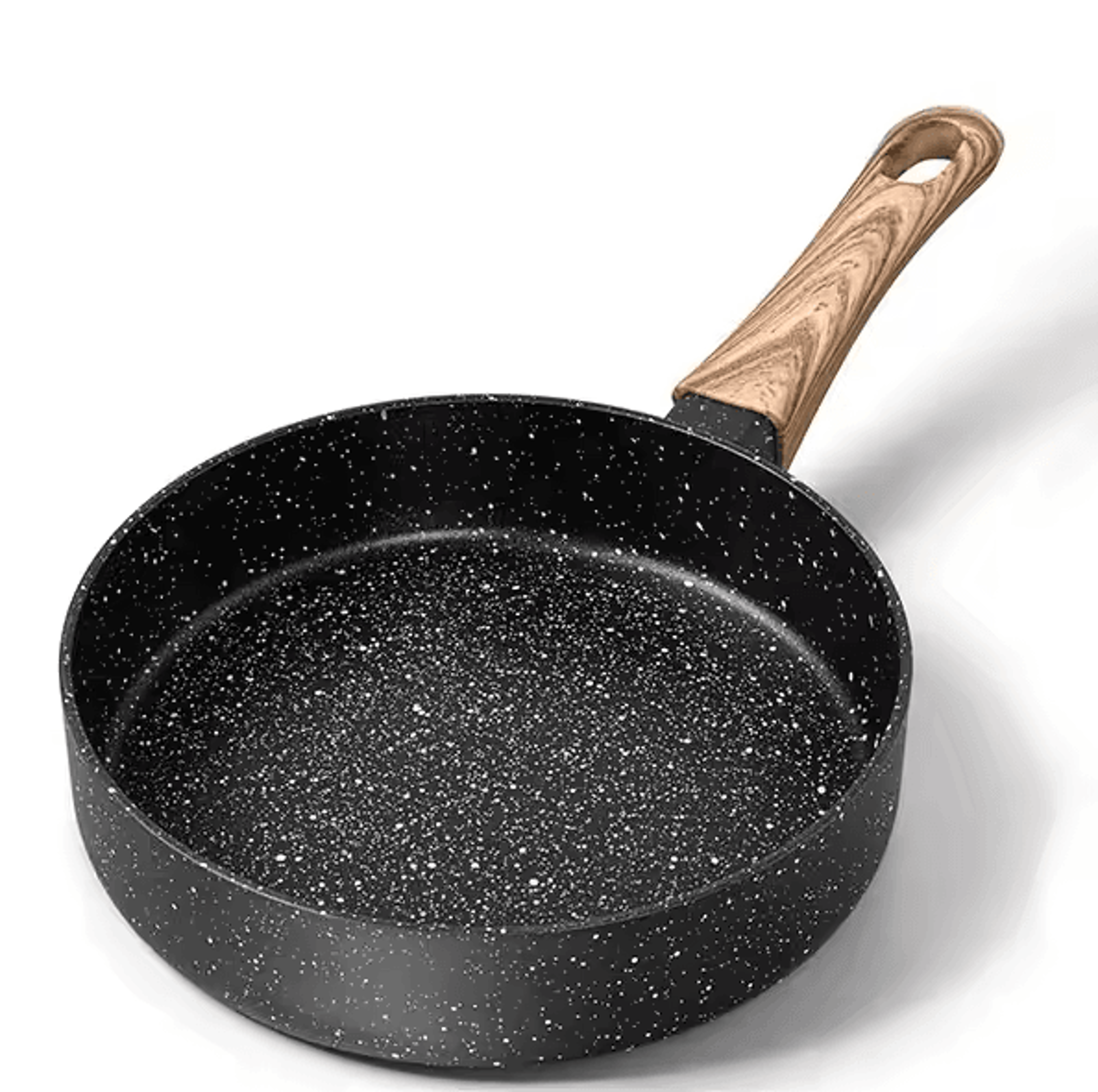 Nonstick Egg Frying Pan  6Inch Mini Omelette Skillet With Wood Handle 7