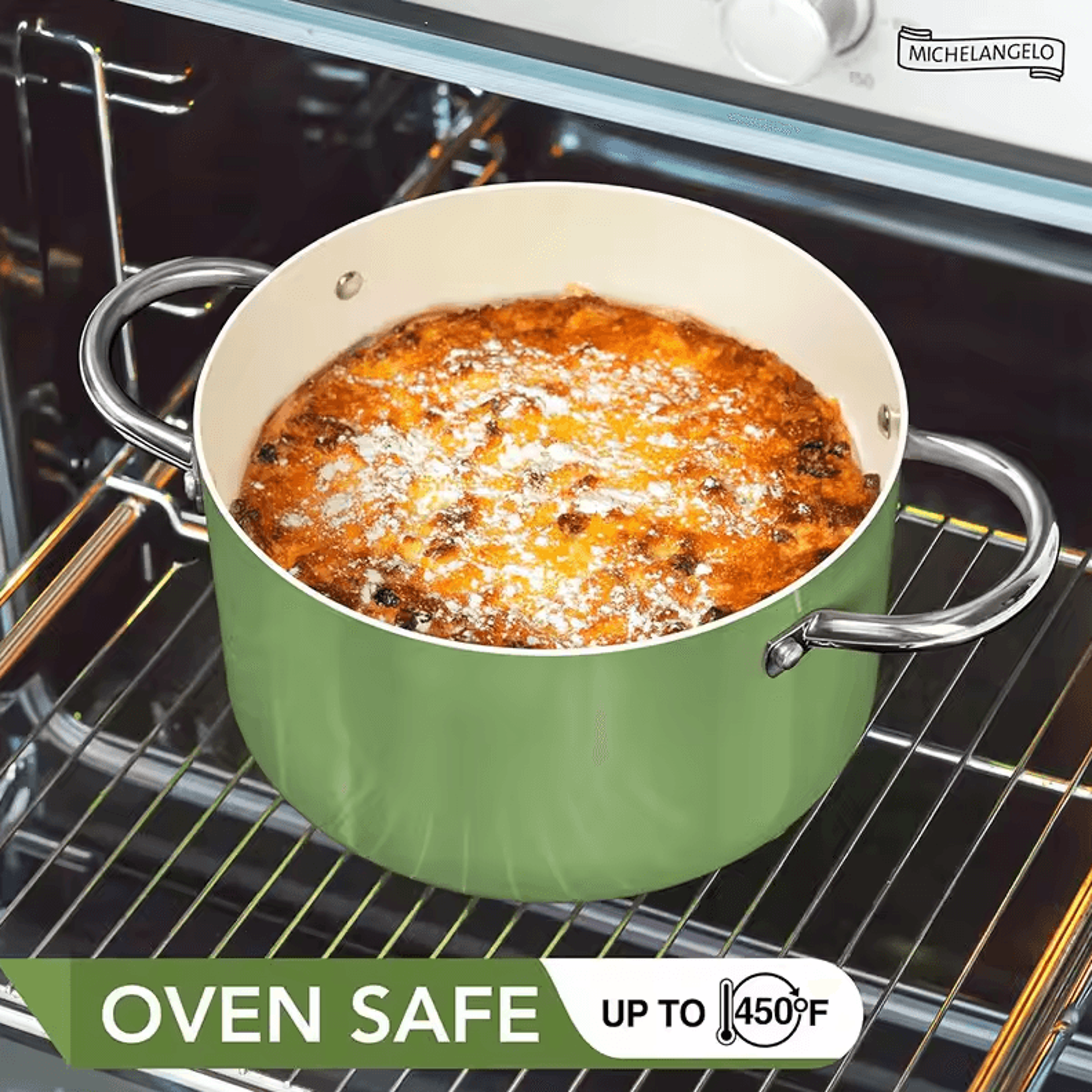 Premium 6 QT Large Nonstick Stock Pot  Ceramic Cooking Pot With Lid 2