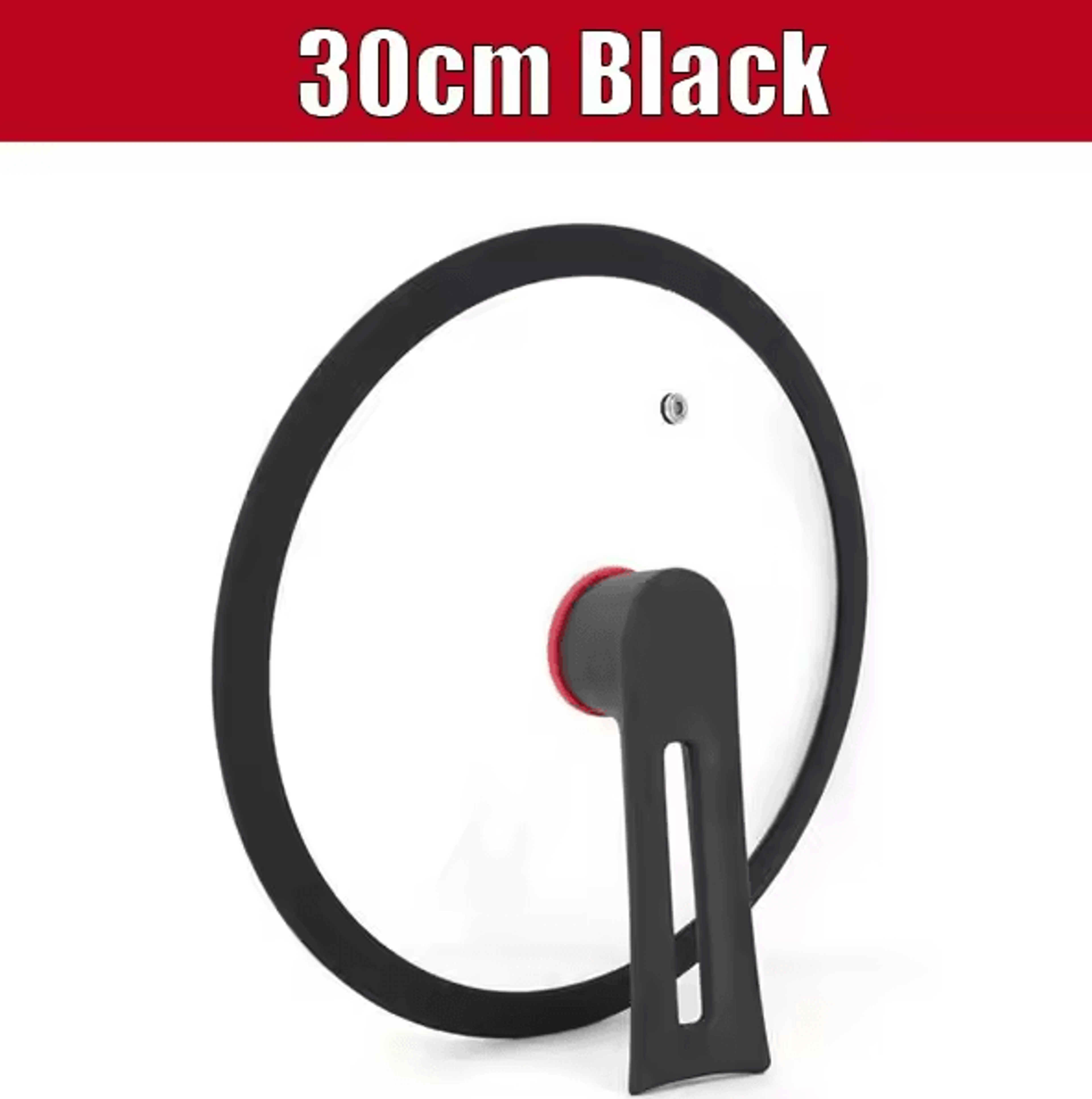 Universal Tempered Glass Pan Lid  FreeStanding HeatResistant Cookware Cover 12