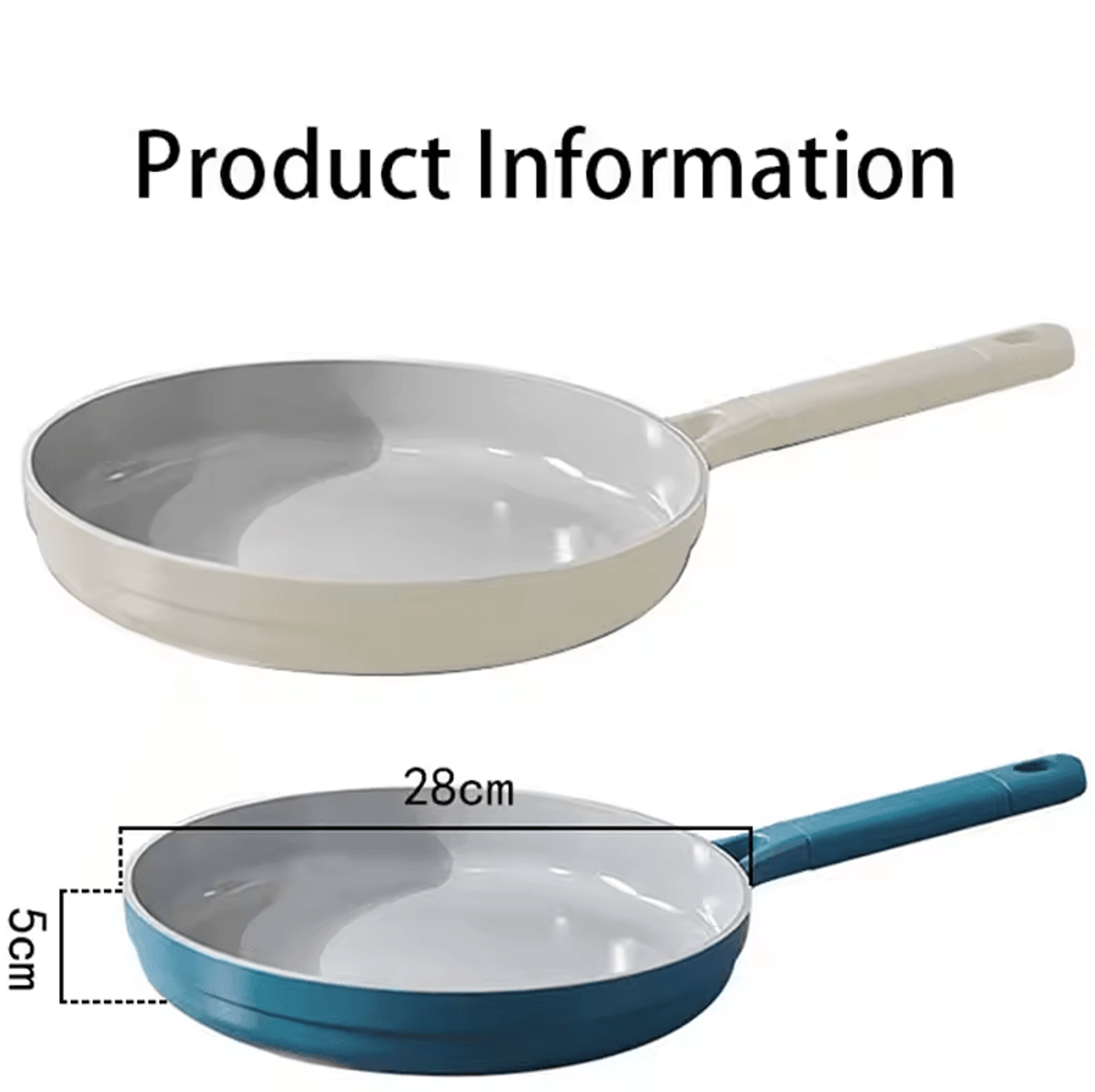 Nonstick Ceramic Egg Omelet Frying Pan  Healthy Kitchen Skillet For Pancakes  More 5