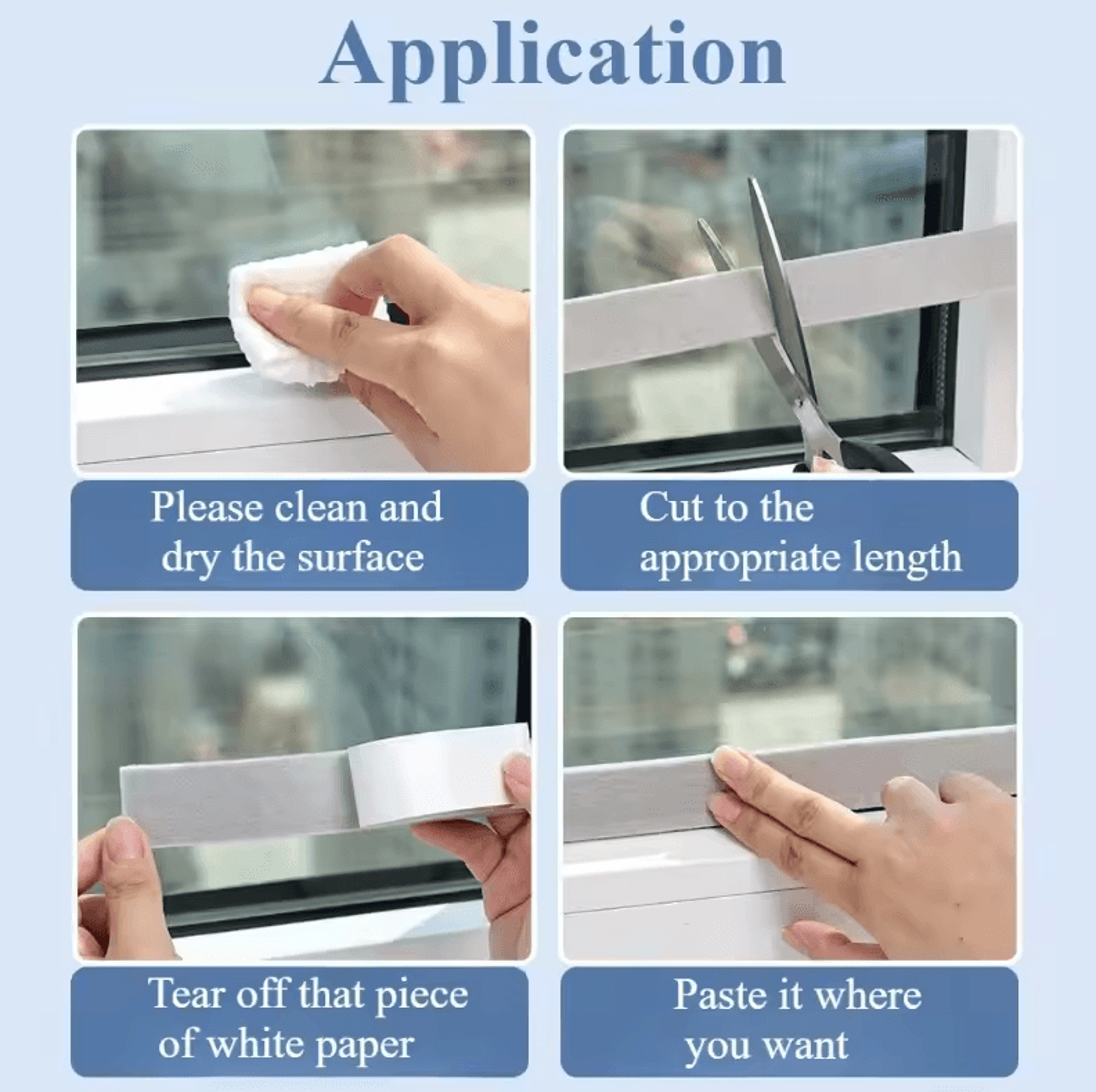 Fabric AntiCondensation Strip Tape  Moisture Absorbing Window Seal 118in By 7874in 1