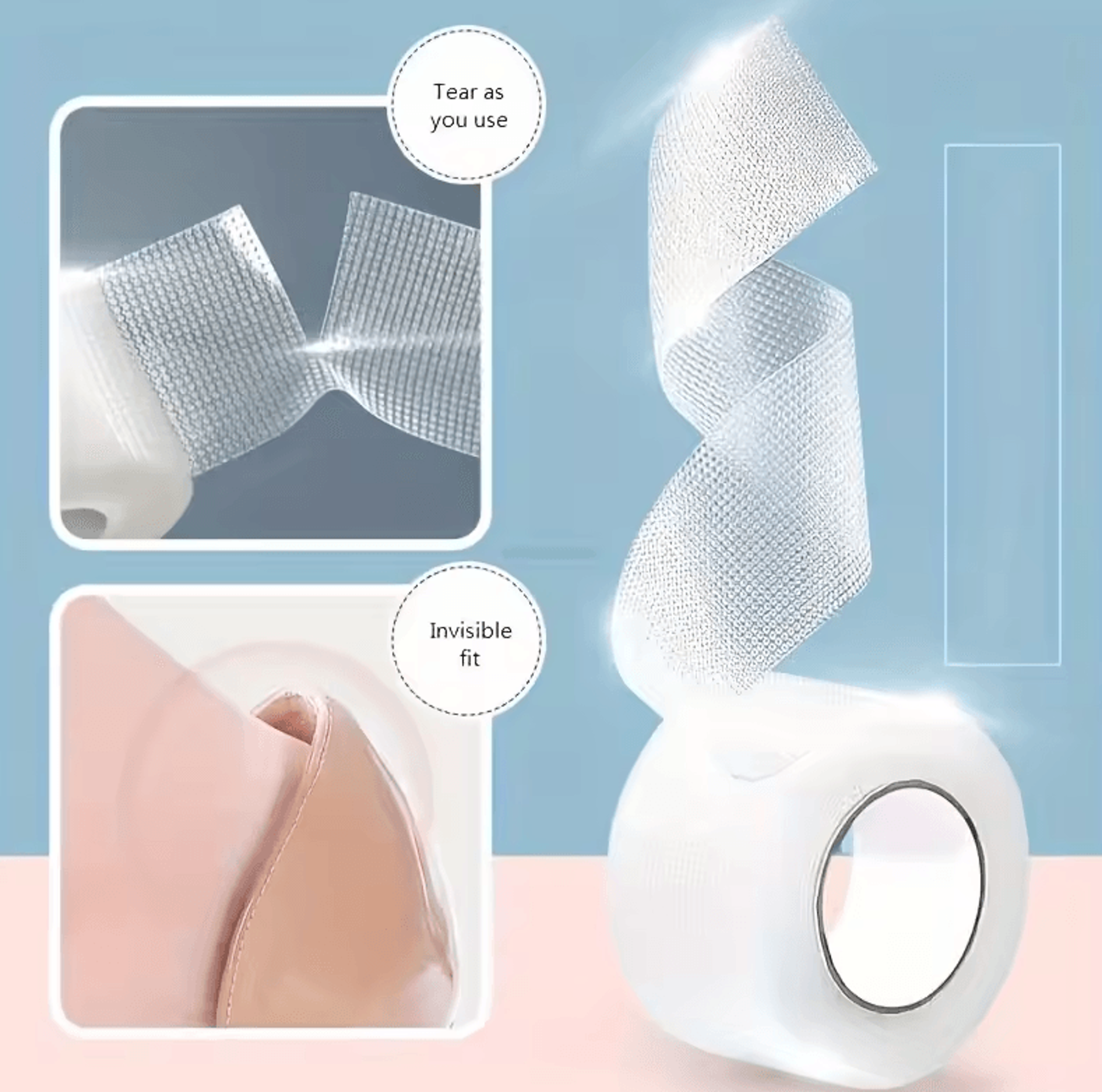 Transparent Silicone Mole Skin Tape Roll  Flexible Foot  Skin Protection 1