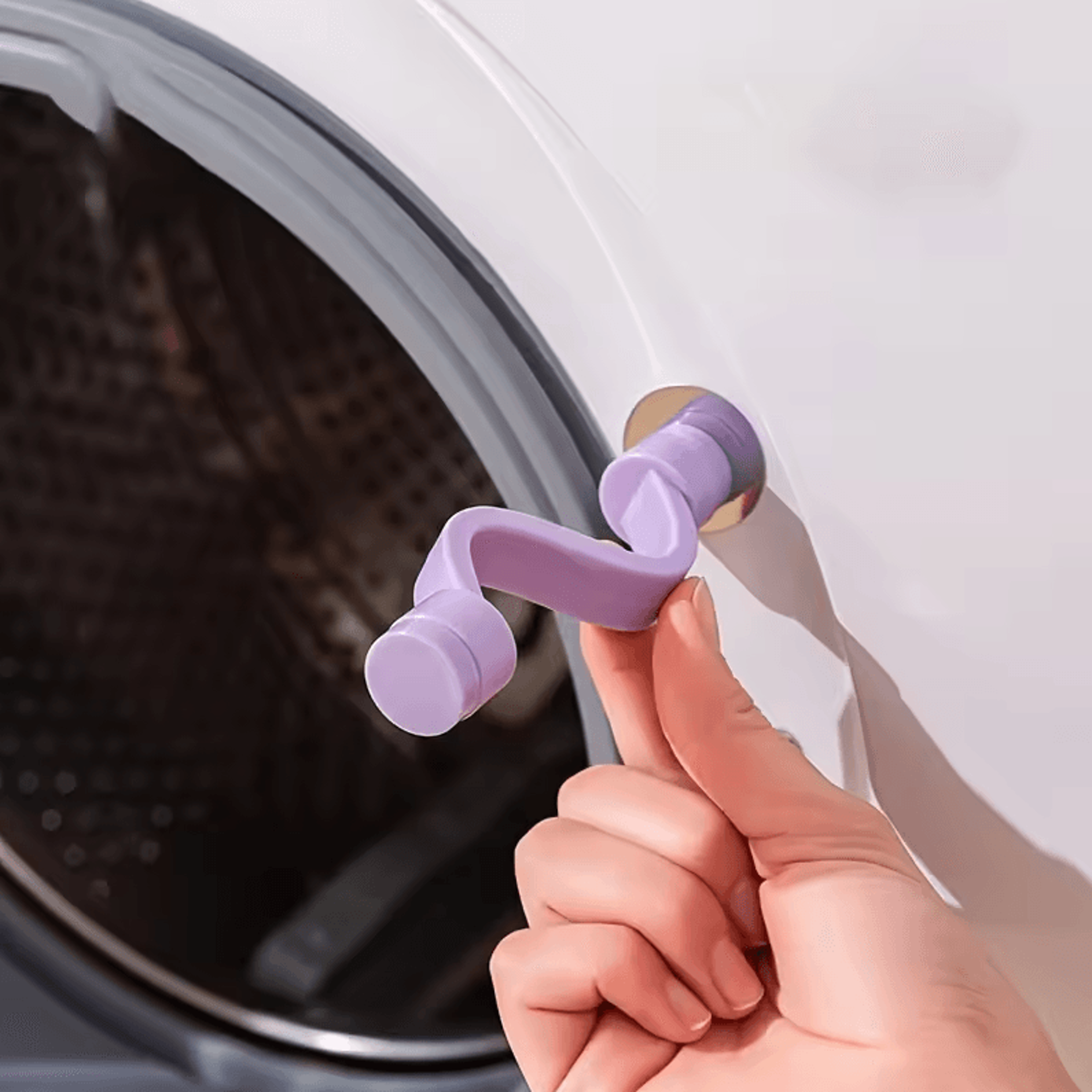 Laundry Door Safety Lock  Ventilated  AntiMold Washing Machine And Bathtub Protection Clip 0