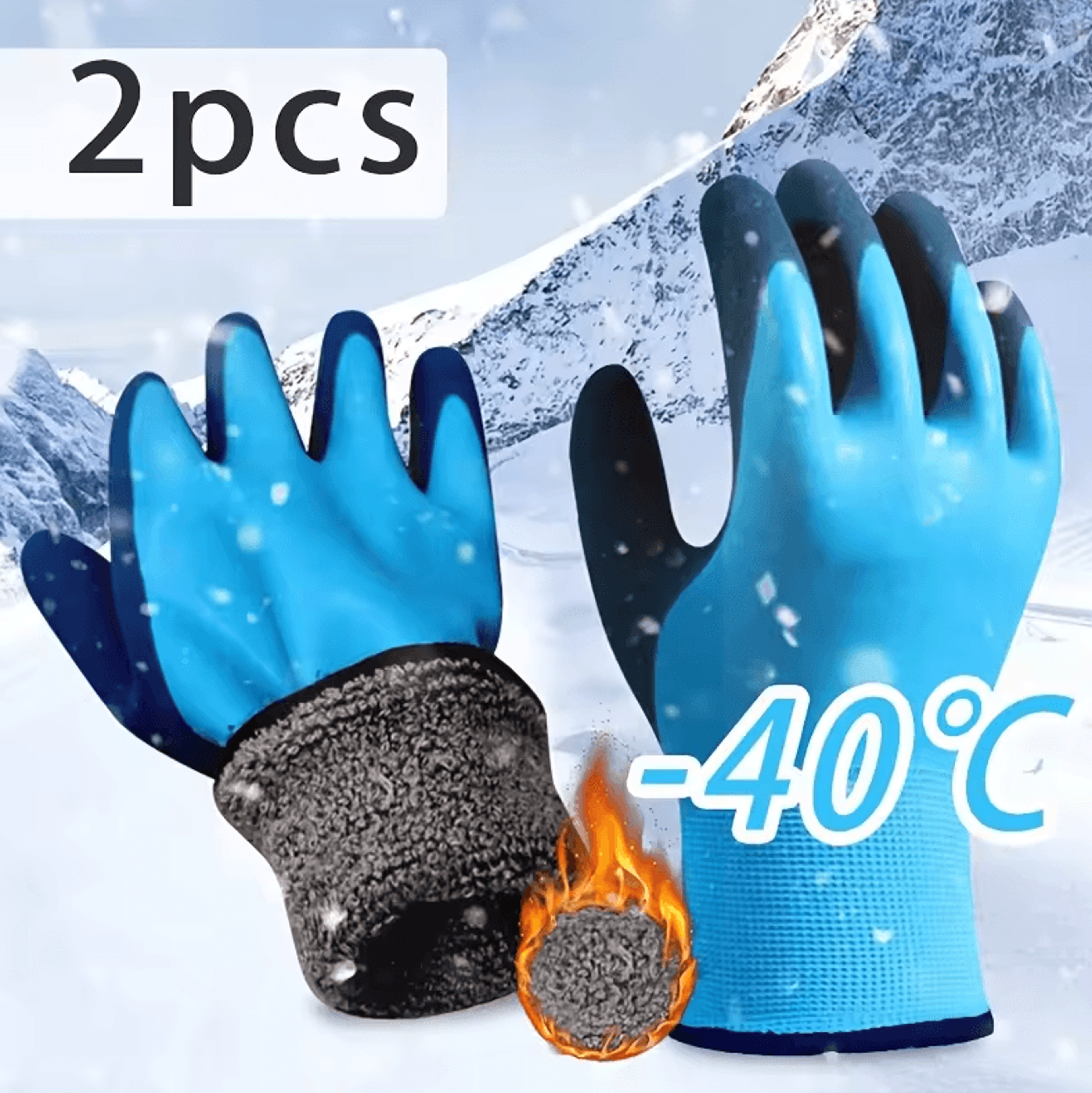 Winter Waterproof And Warm Mechanical Gloves  Cold Weather Fishing  Outdoor Protection 5