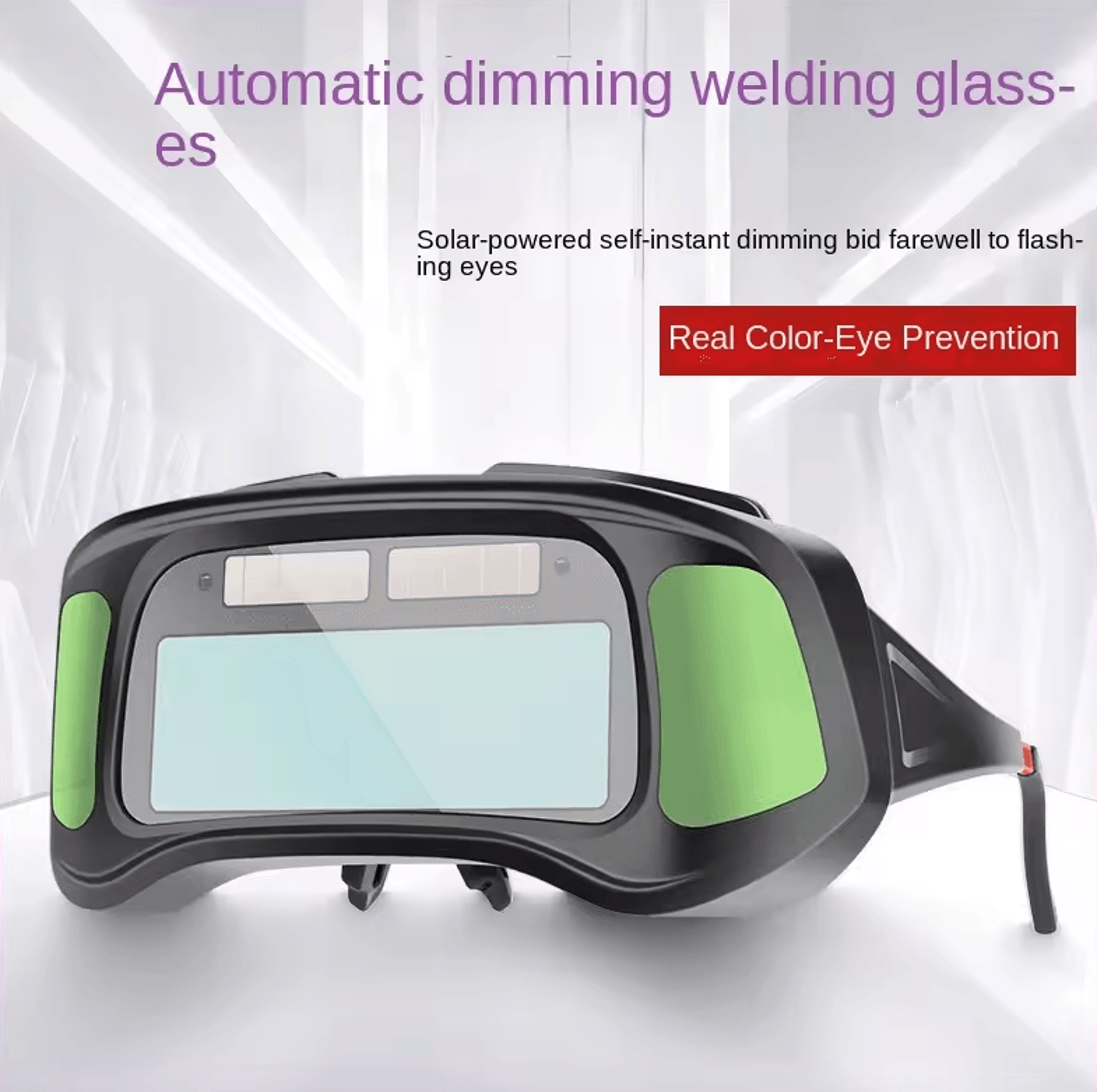 True Color Smart Auto Darkening Welding Goggles  Solar Welder AntiGlare Eye Protection 0