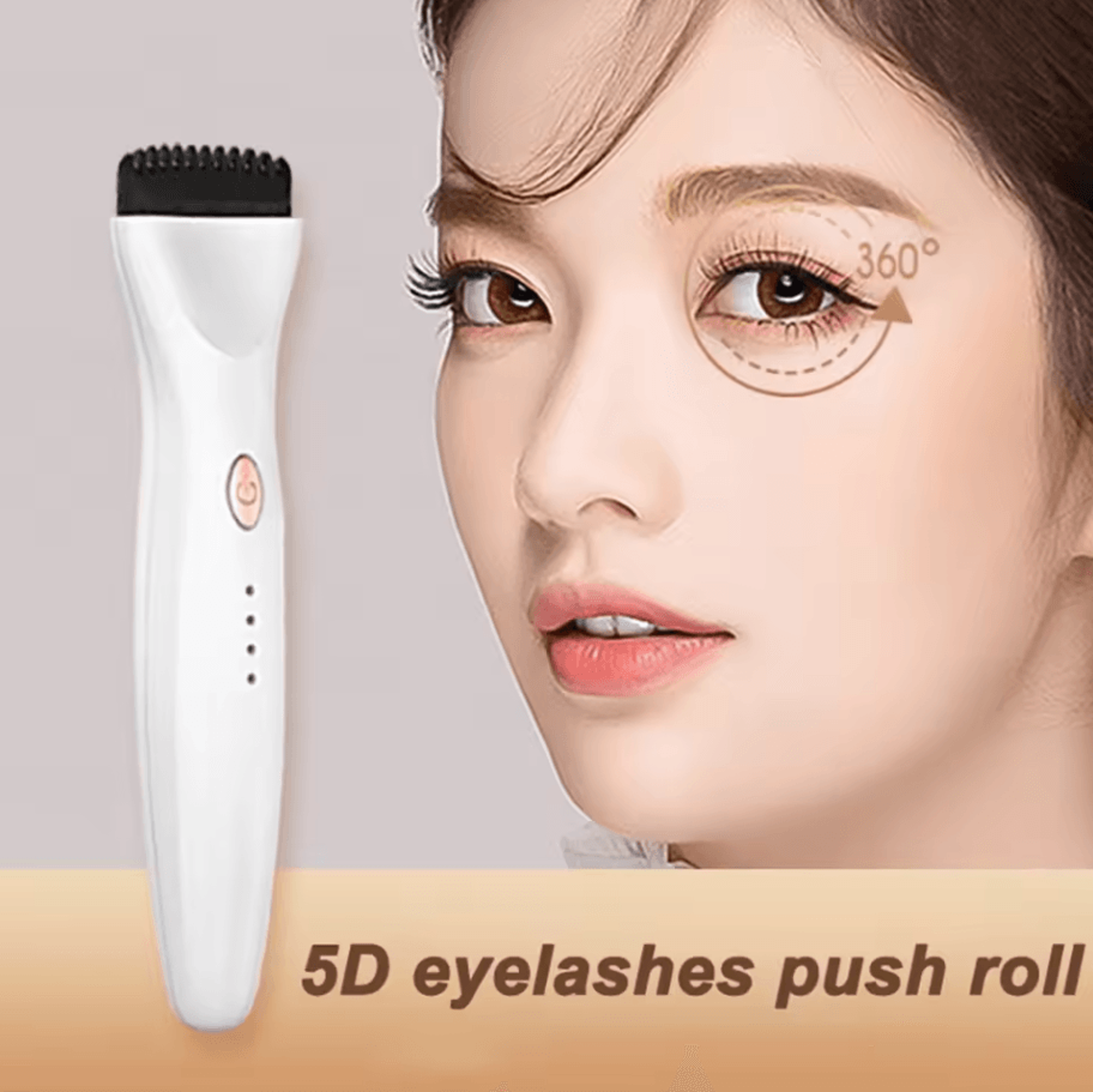 Portable 5D Heating Curling Electric Eyelash Curler  3Mode Heated Lash Perm Makeup Tool 2