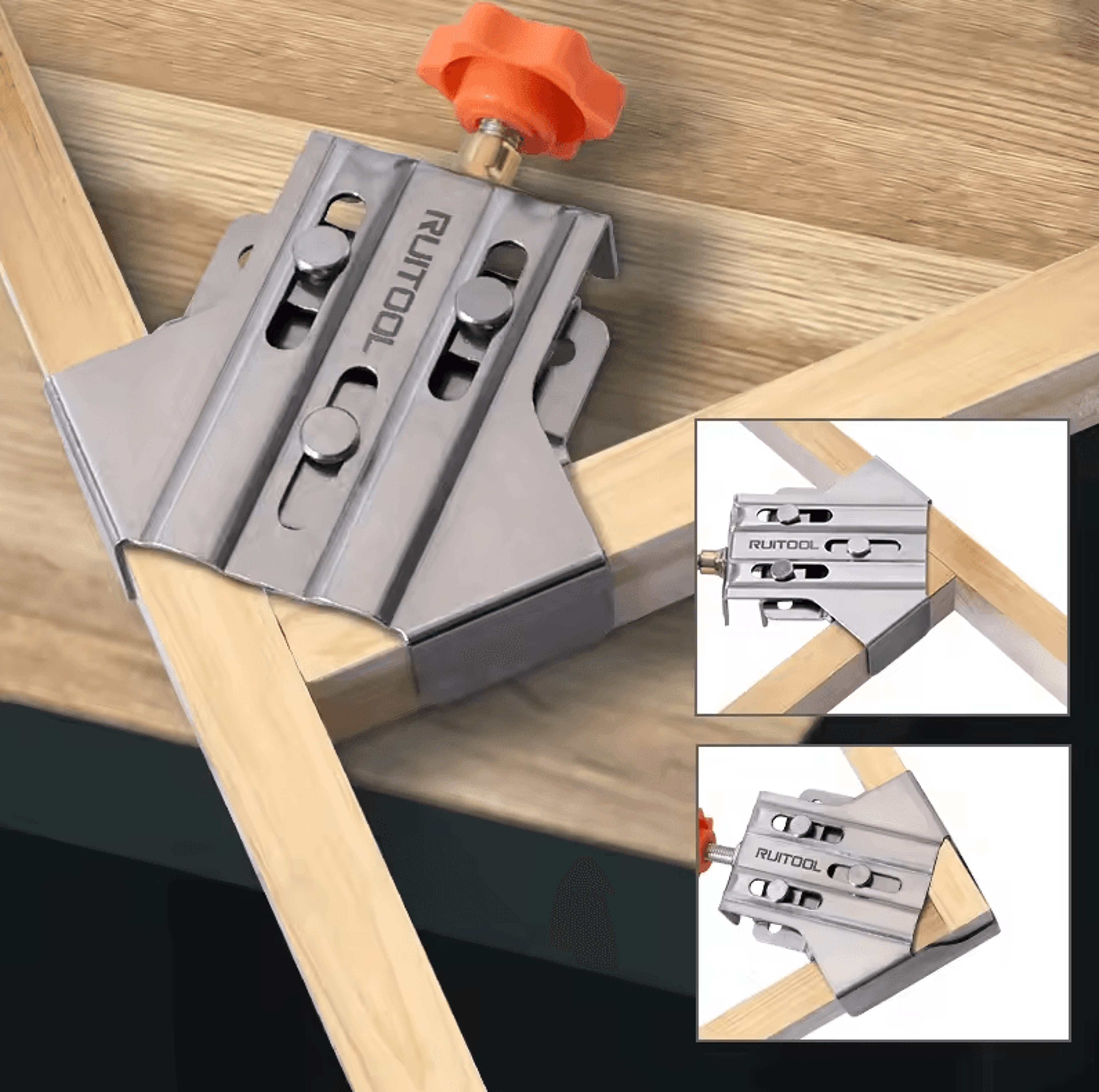Adjustable Multipurpose Stainless Frame Clamps  90 OpenClosed Woodworking Corner Fixing Clips 1