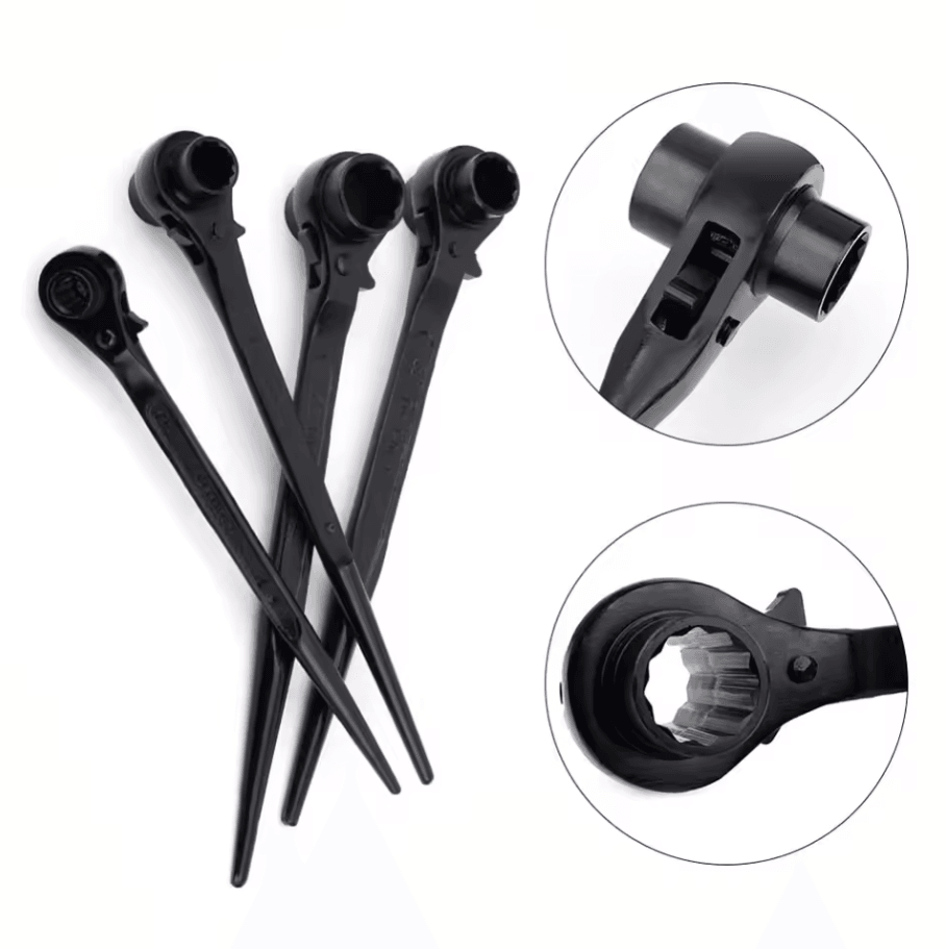 3032 Mm Hexagon Ratchet Spanner  IndustrialGrade Bidirectional Multifunction Socket Wrench 1