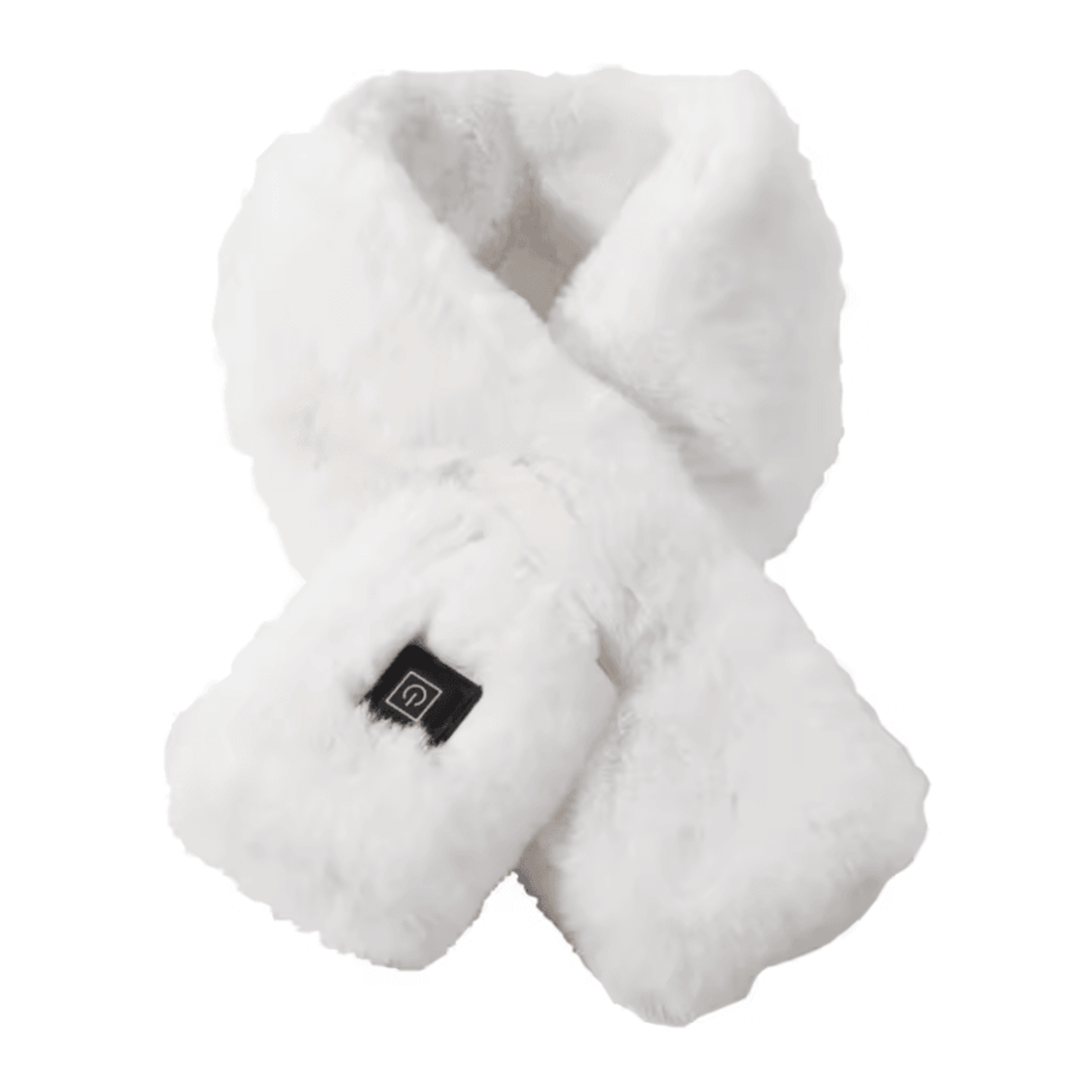Plush USB Heated Scarf For Winter  Faux Fur Heated Neck Warmer Washable Unisex 6
