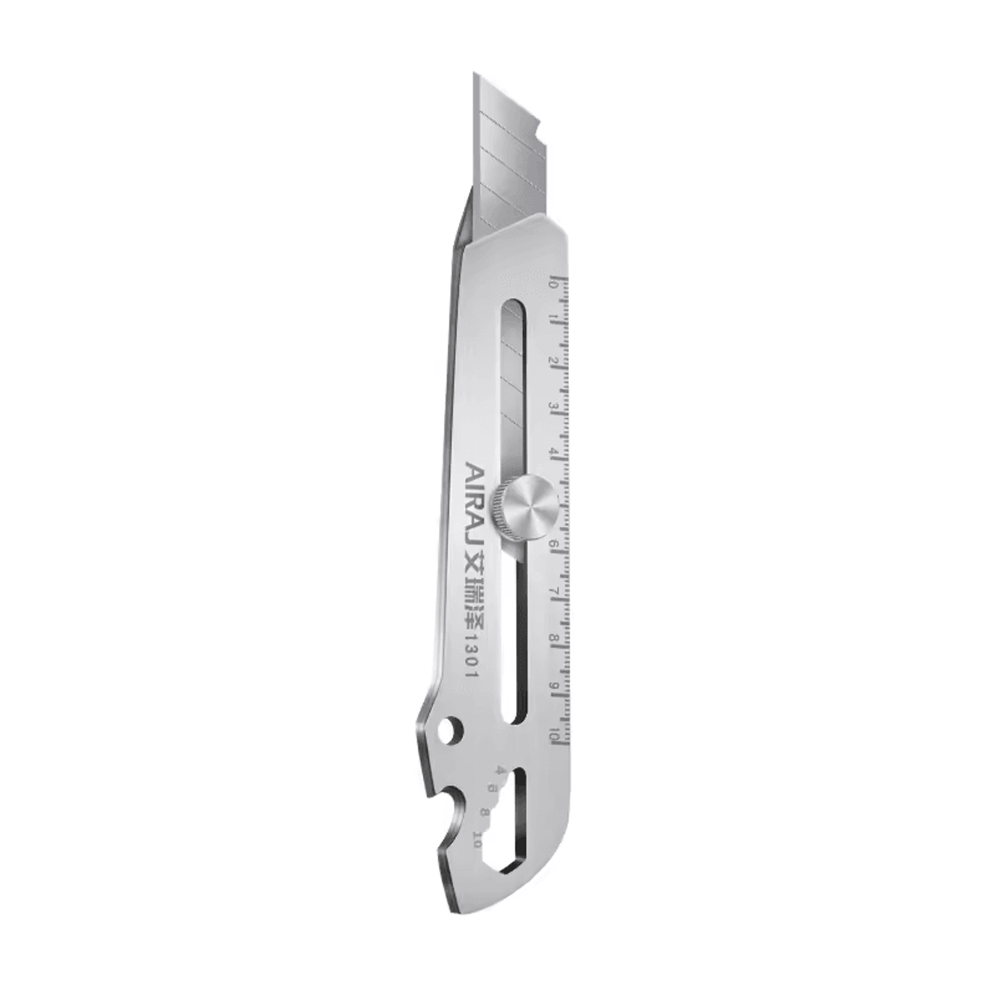 Multifunctional Utility Knife Tool  6in1 Stainless Steel All Purpose Cutter With Bottle Opener Rule 6