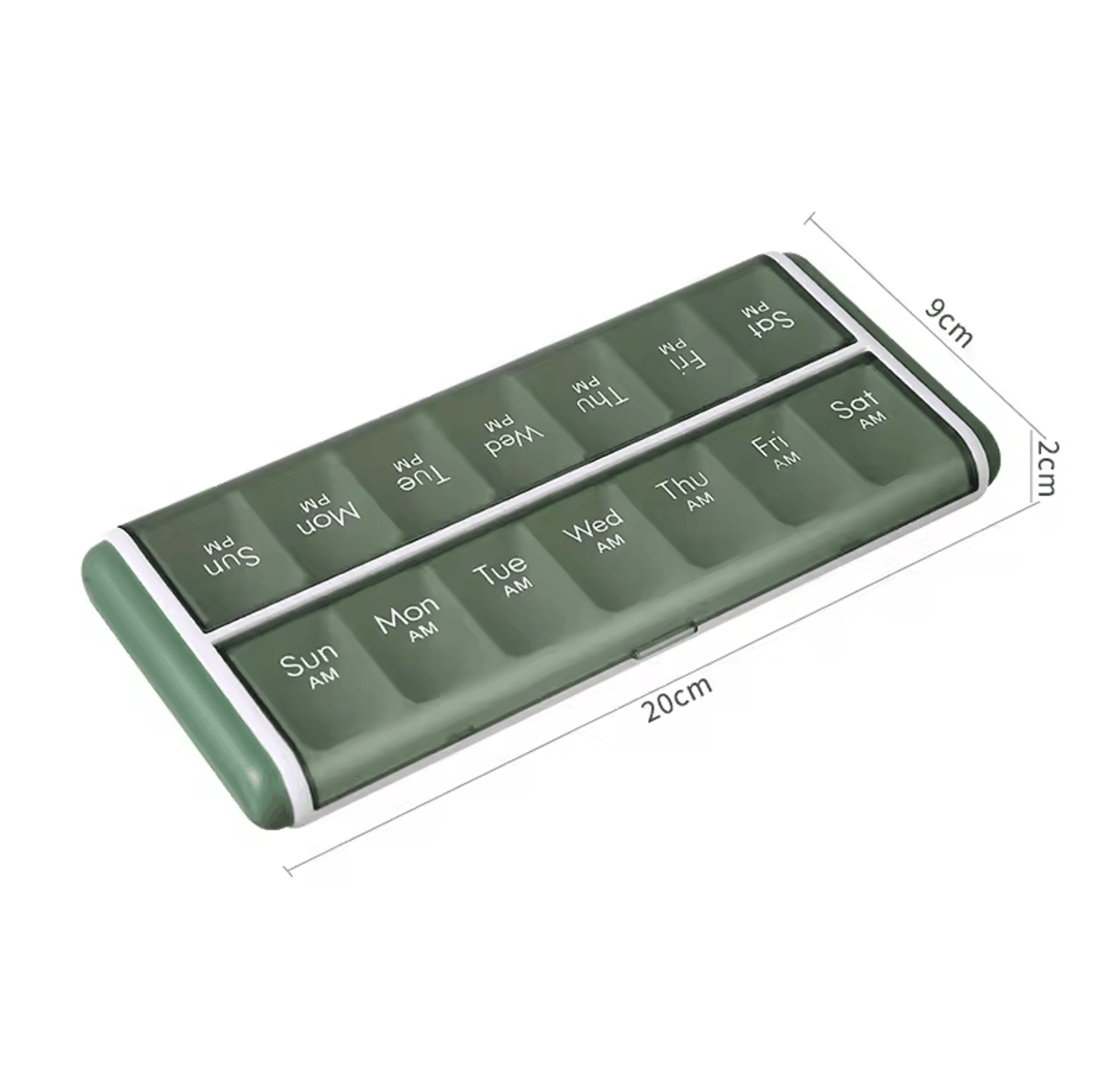 14Grid 7Day Weekly Pill Organizer Box  Dustproof MoistureProof Daily Medicine  Vitamin Storage Case 8