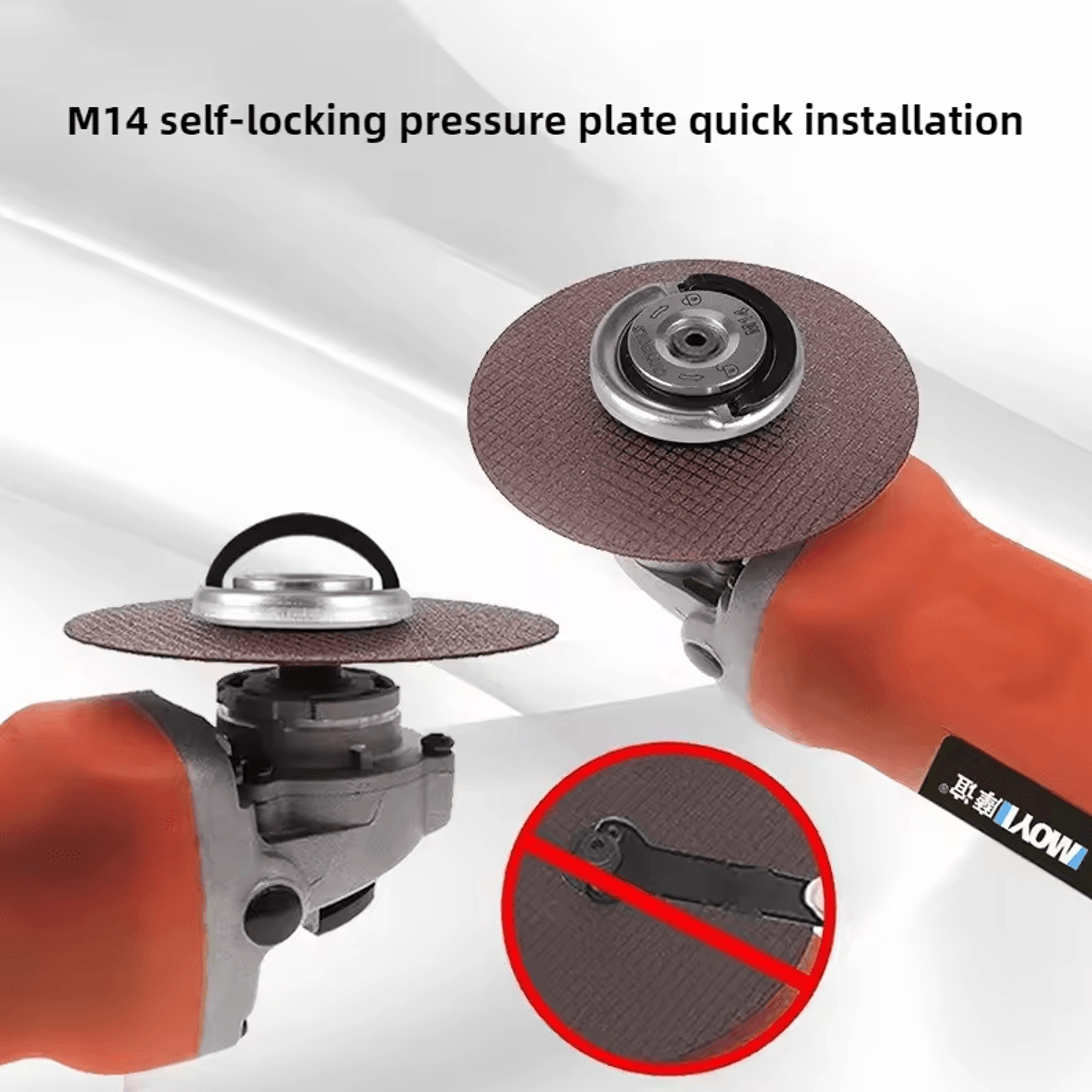 Angle Grinder Accessories  M10M14 Quick Installation Pressure Plate  SelfLocking Clamping Nut 1