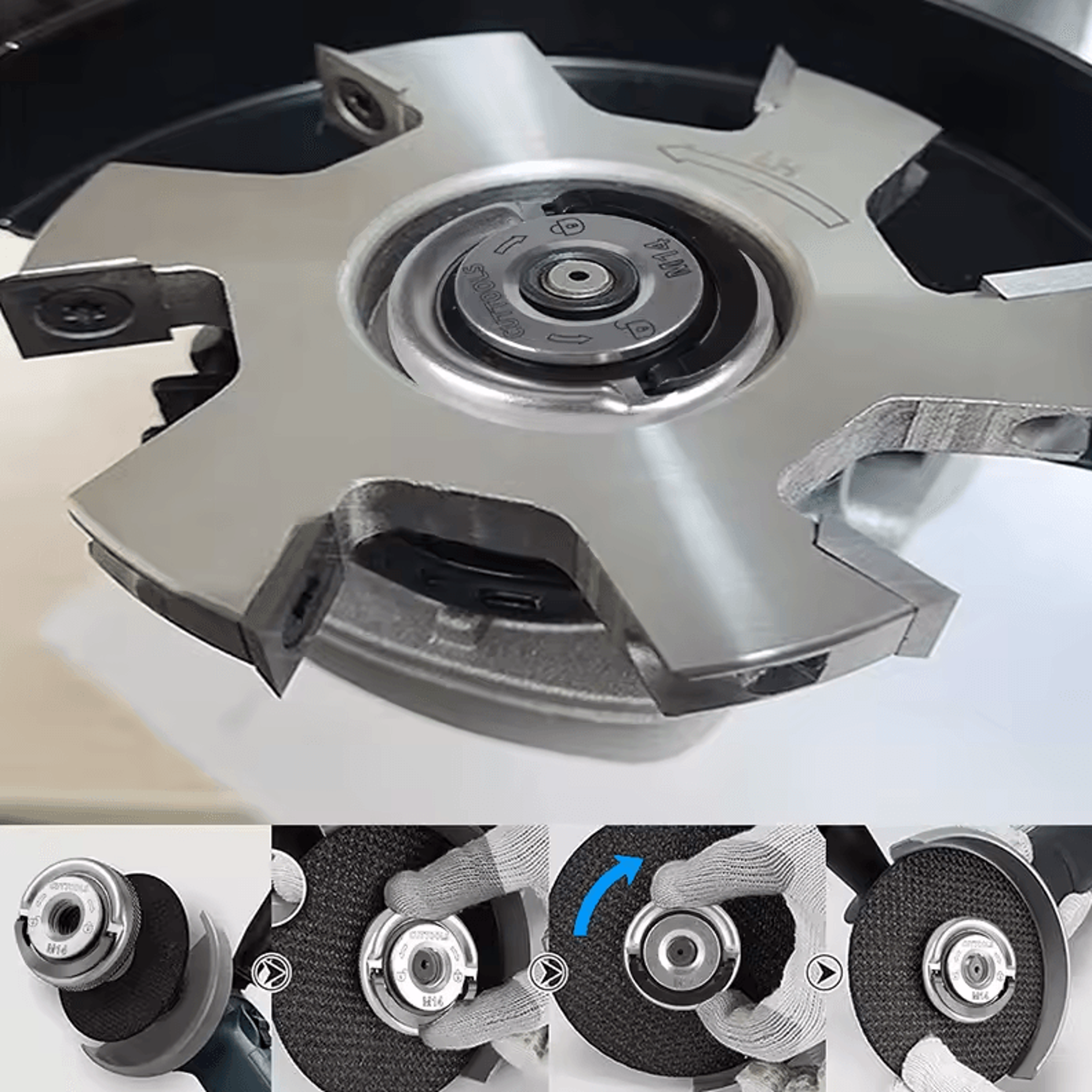 Angle Grinder Accessories  M10M14 Quick Installation Pressure Plate  SelfLocking Clamping Nut 2