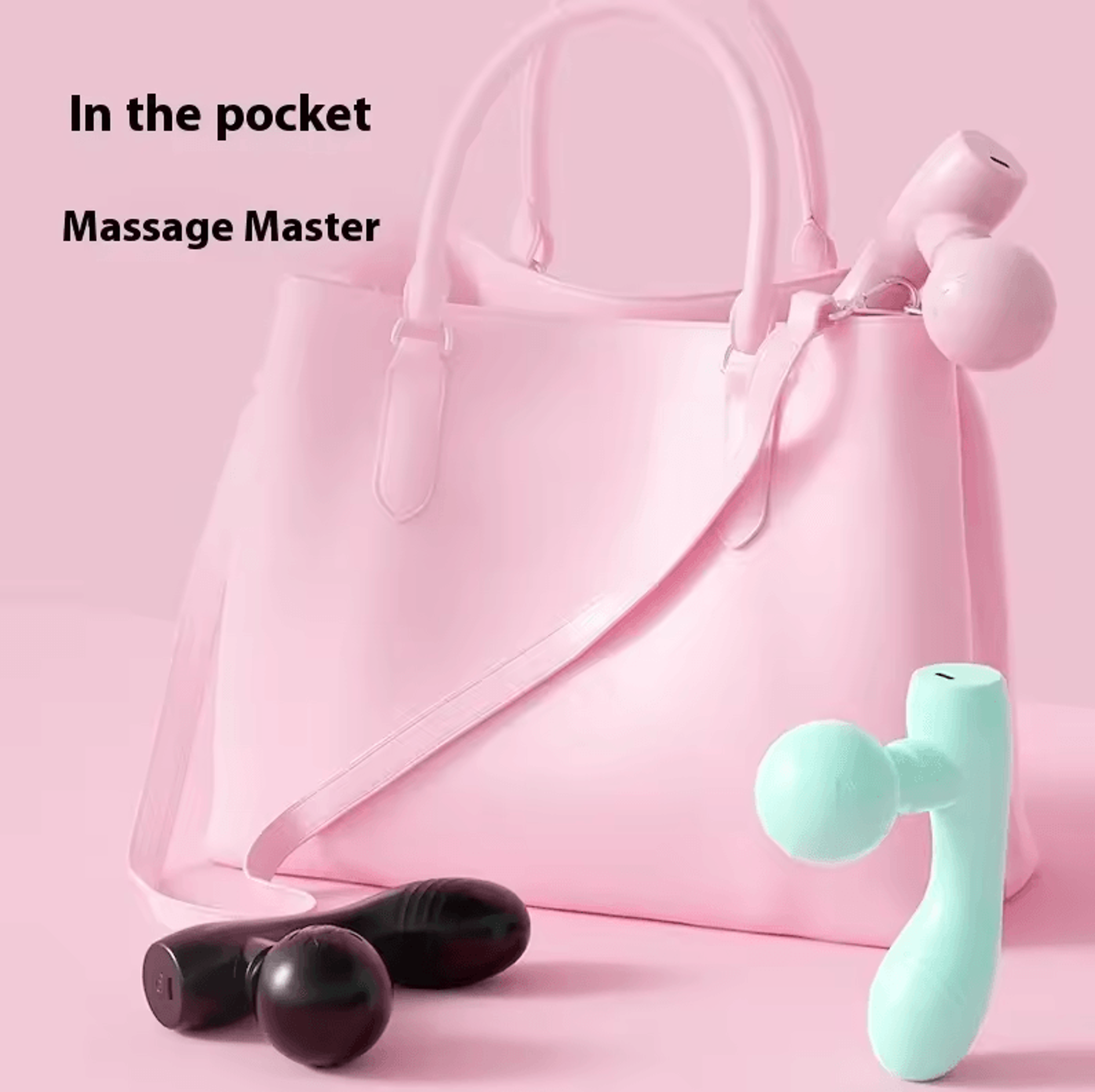 DoubleEnded Portable Fascia Gun Massager  Silent Mini Deep Vibration Muscle Relaxer With 4 Gears 3