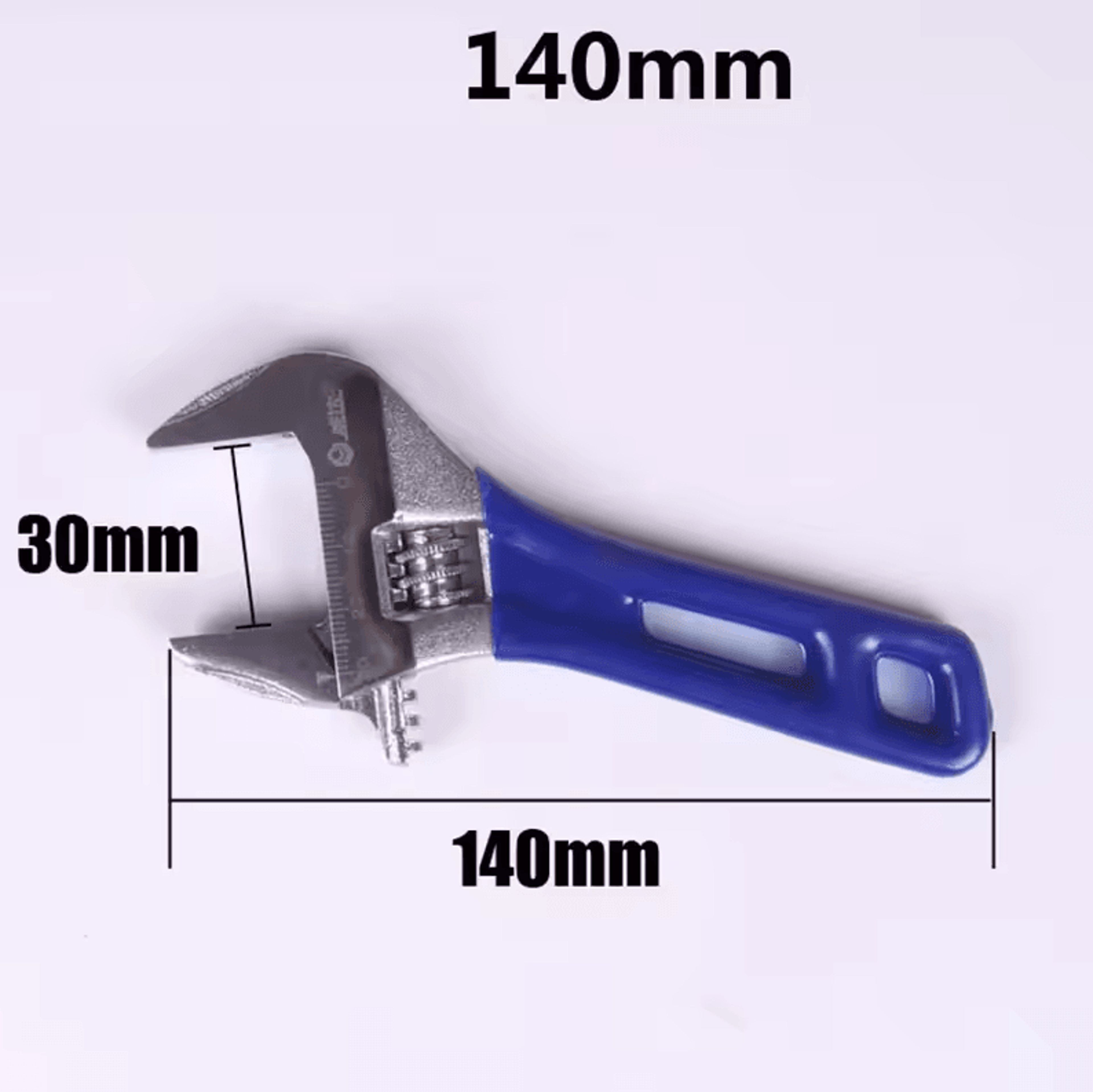 Short Shank Adjustable Spanner  Mini Adjustable Torque Wrench For Pipe Fitting Installation 4568 In 7