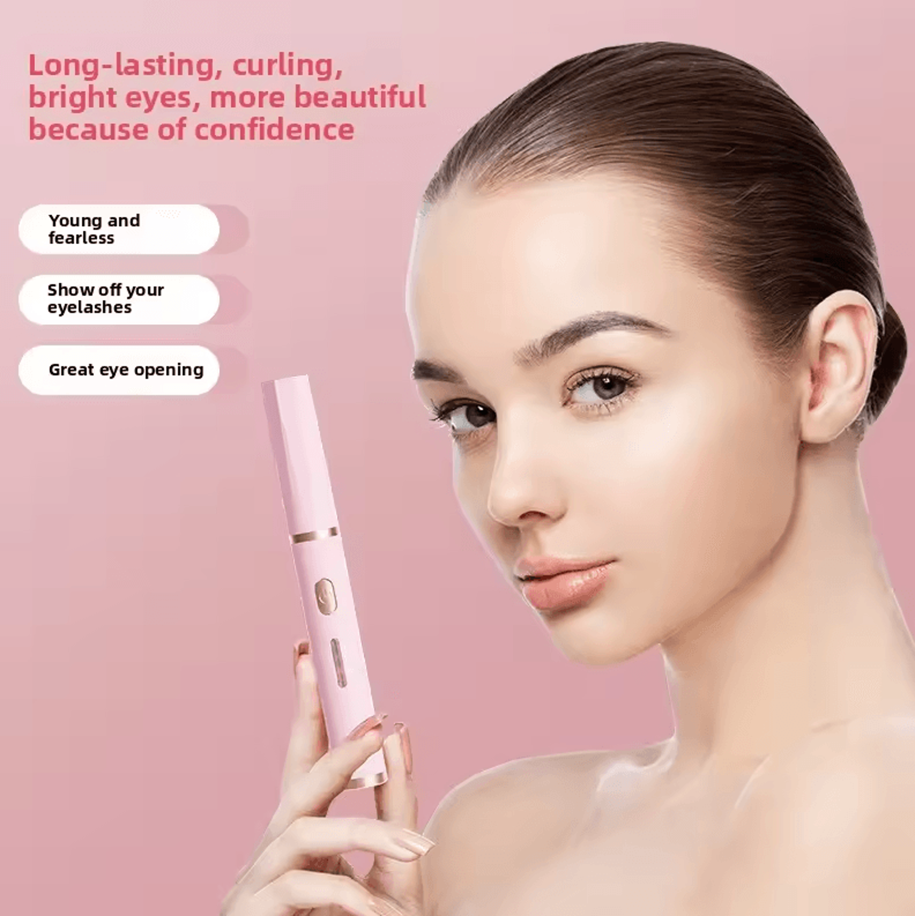 Portable Electric Eyelash Curler  USB Rechargeable Heated Beauty Tool For LongLasting Lash Styling 2