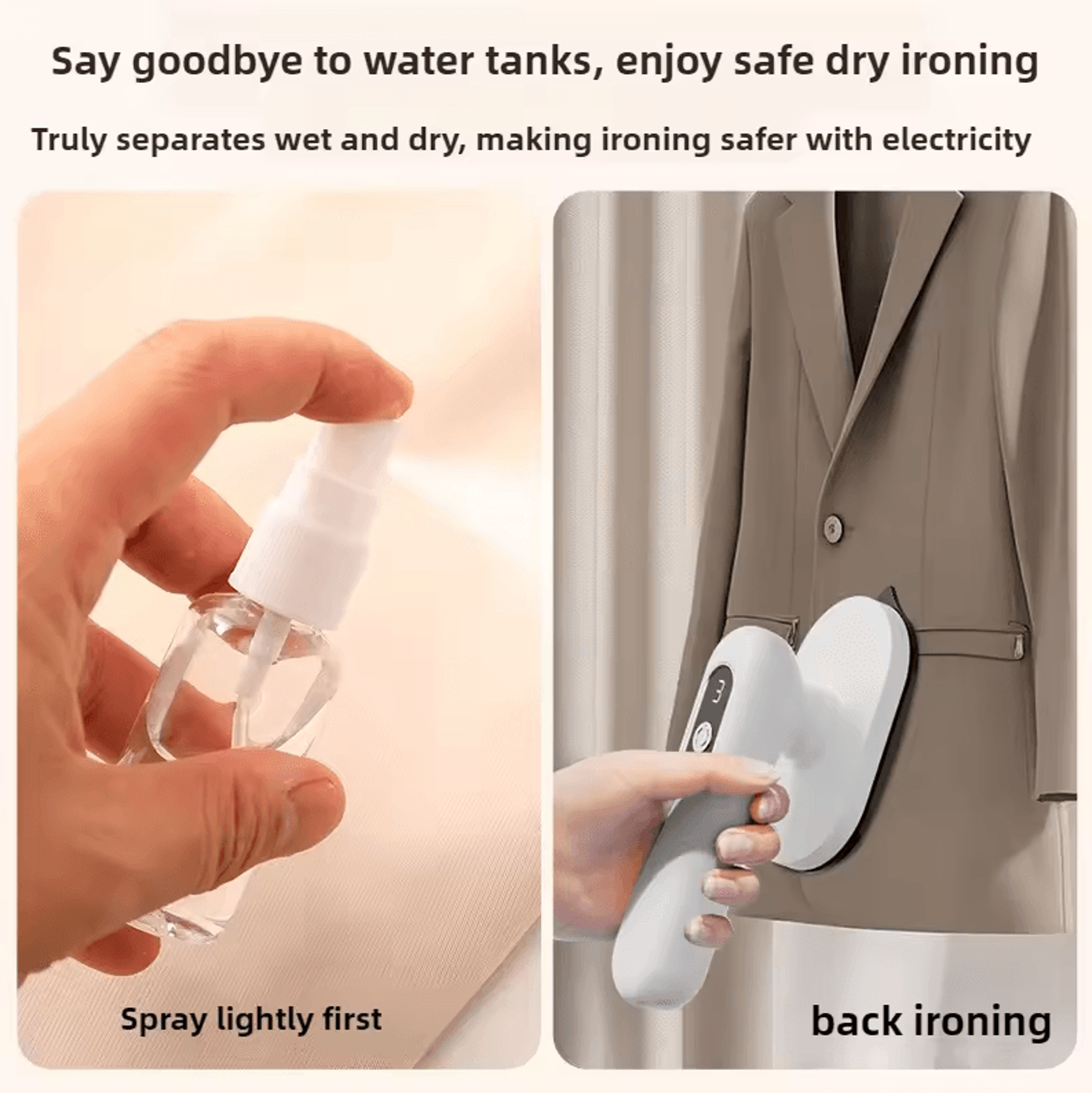 Portable Electric Clothes Steamer  Lightweight Handheld Rechargeable Ironing Machine For Travel 3