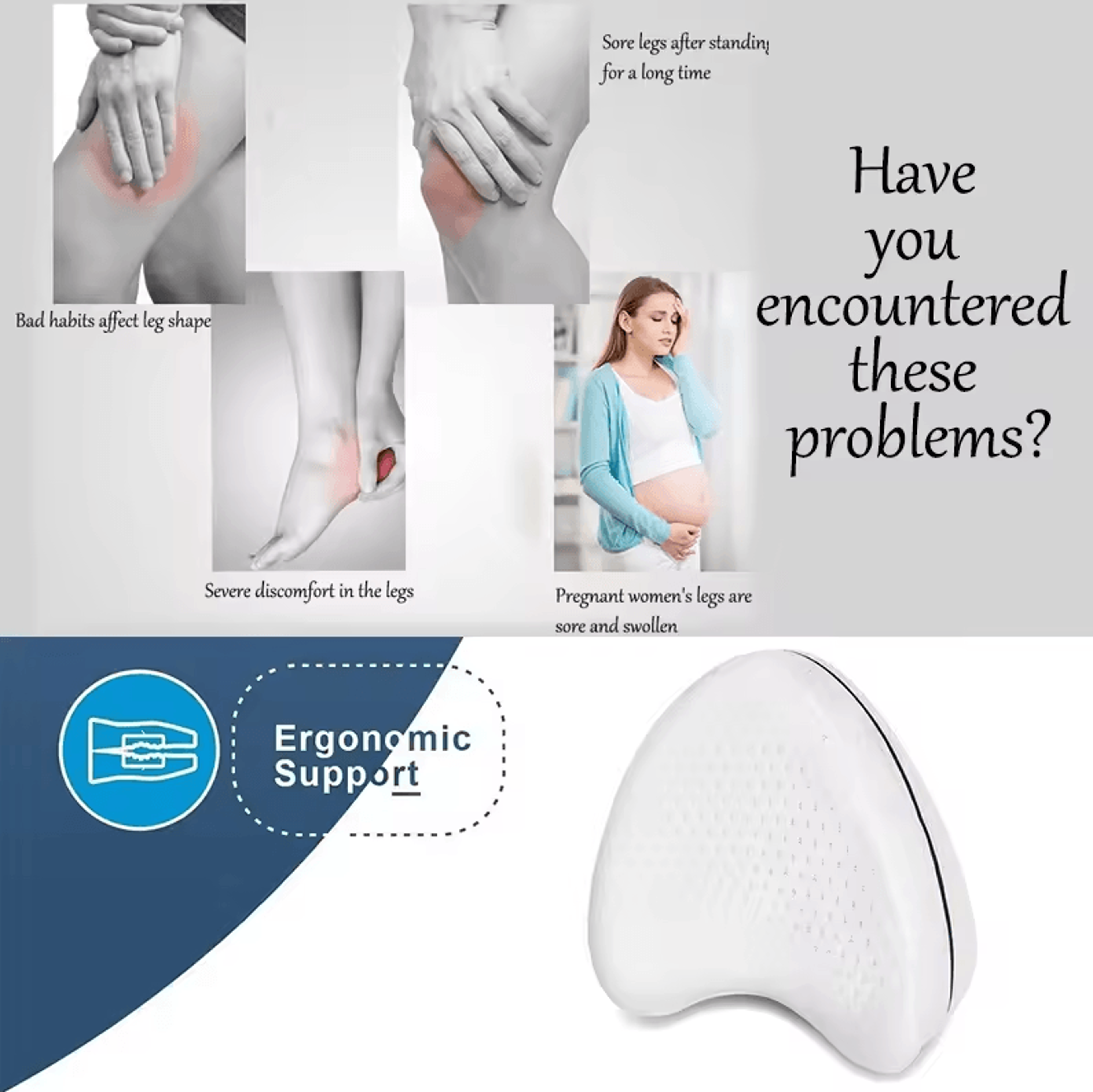 Body Memory Cotton Leg Pillow Body Joint Pain Relief Waist And Leg Pain Relief Sciatica Pad Antisli 3