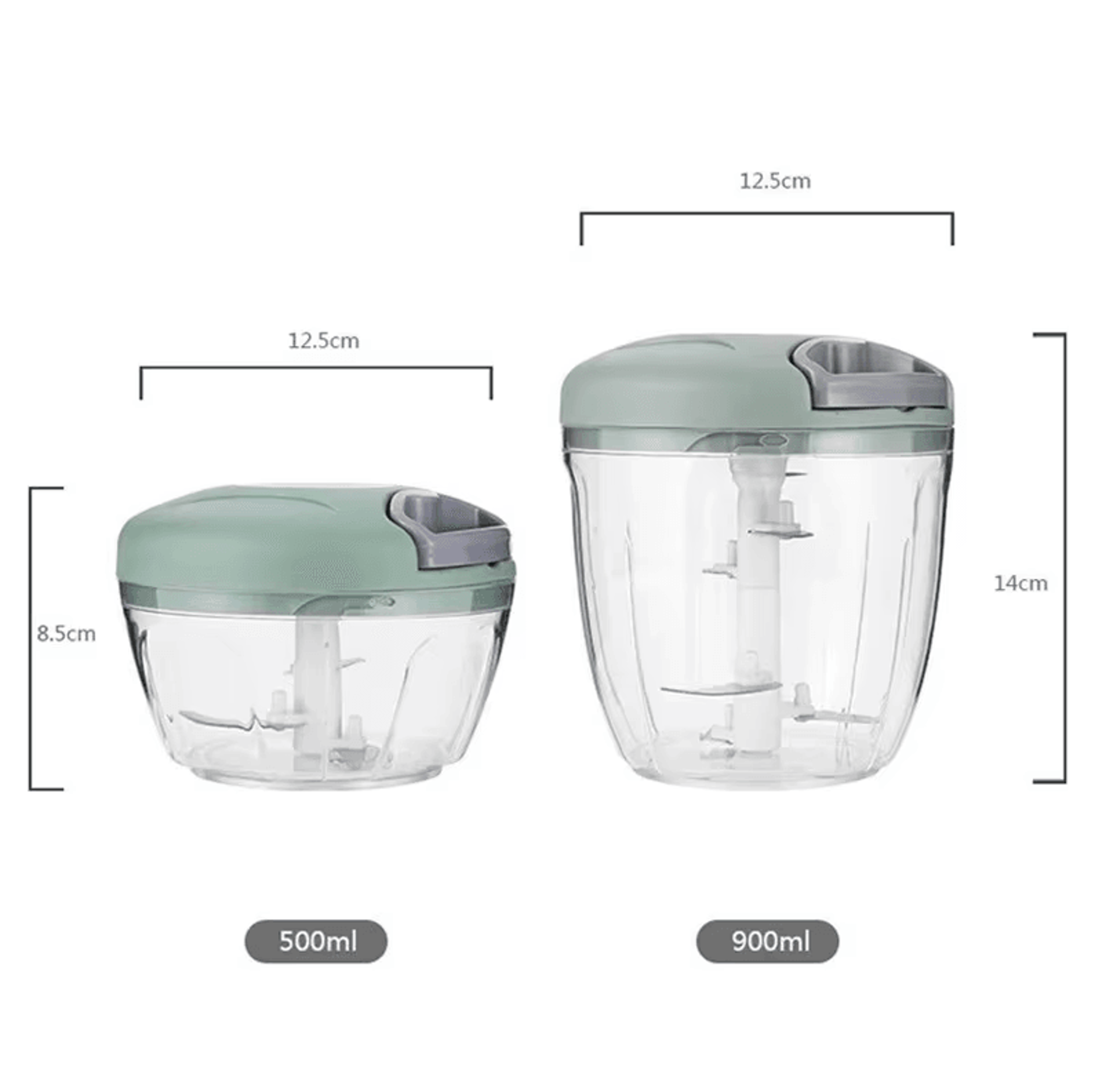 Manual Meat  Garlic Chopper  Rotate Garlic Press Crusher  Vegetable Onion Cutter 500900 ML 5