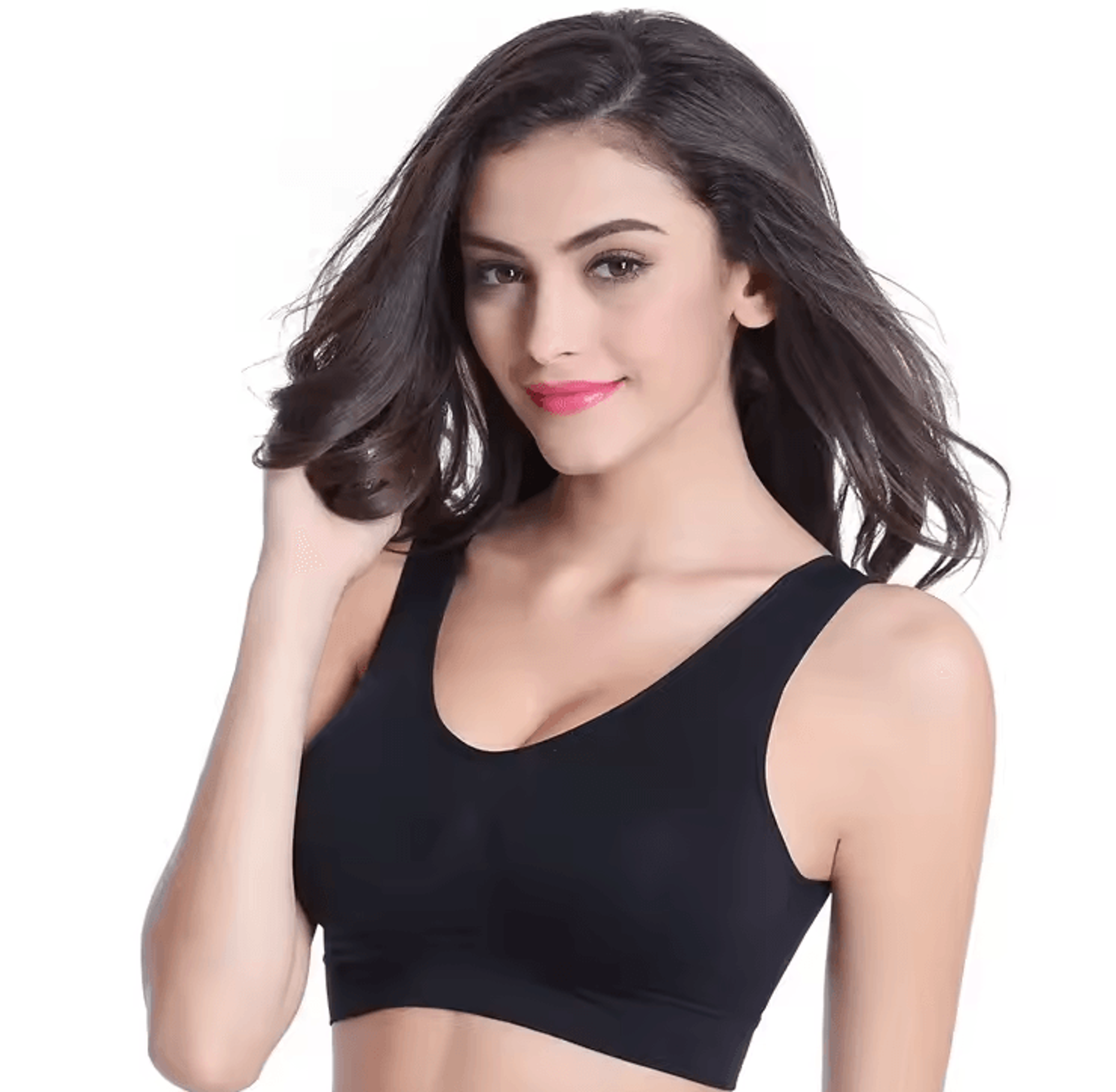Womens Seamless Sports Bra  Breathable Yoga  Running Fitness Crop Top 5