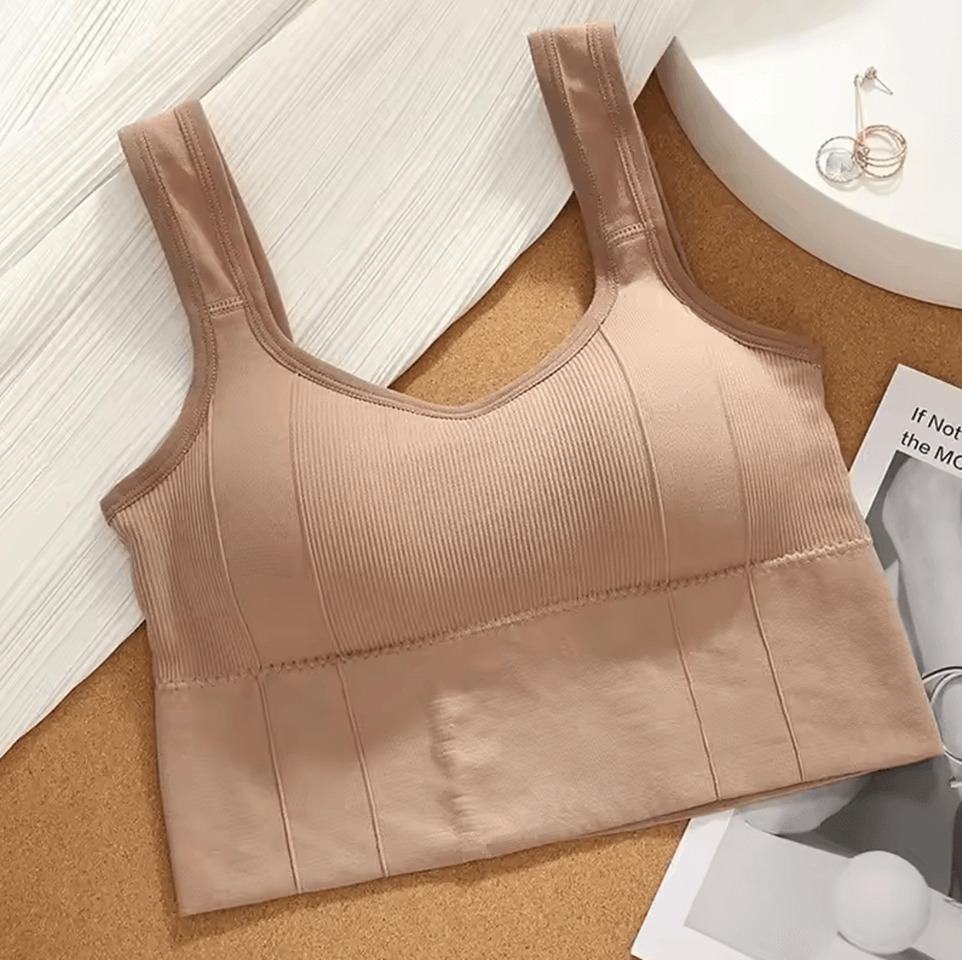 Breathable Sports Bra Seamless Yoga AntiSweat Fitness Top With PushUp Support 7