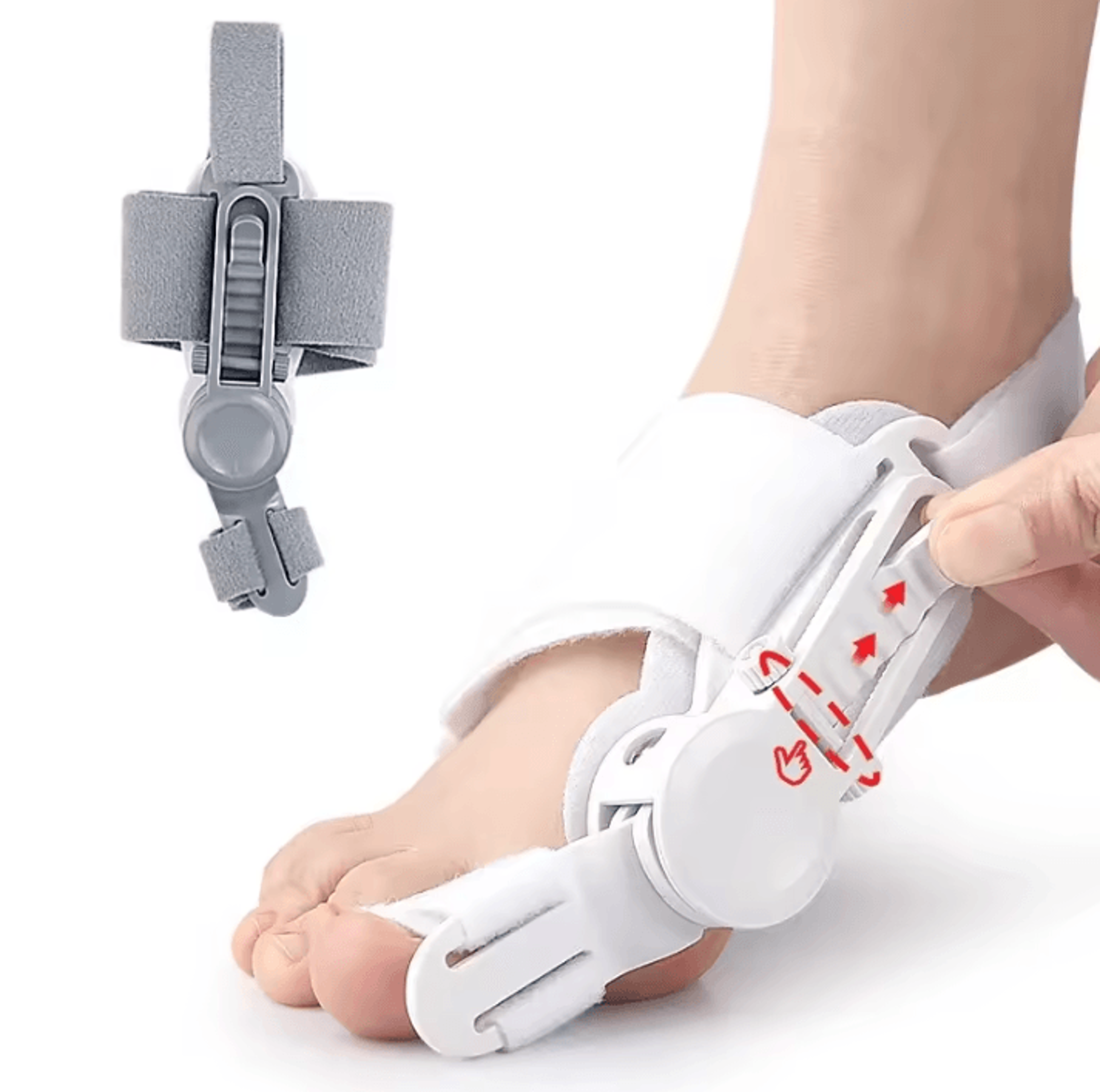 Bunion Corrector Brace With Rotatable Toe Separator And Adjustable Straightener 10