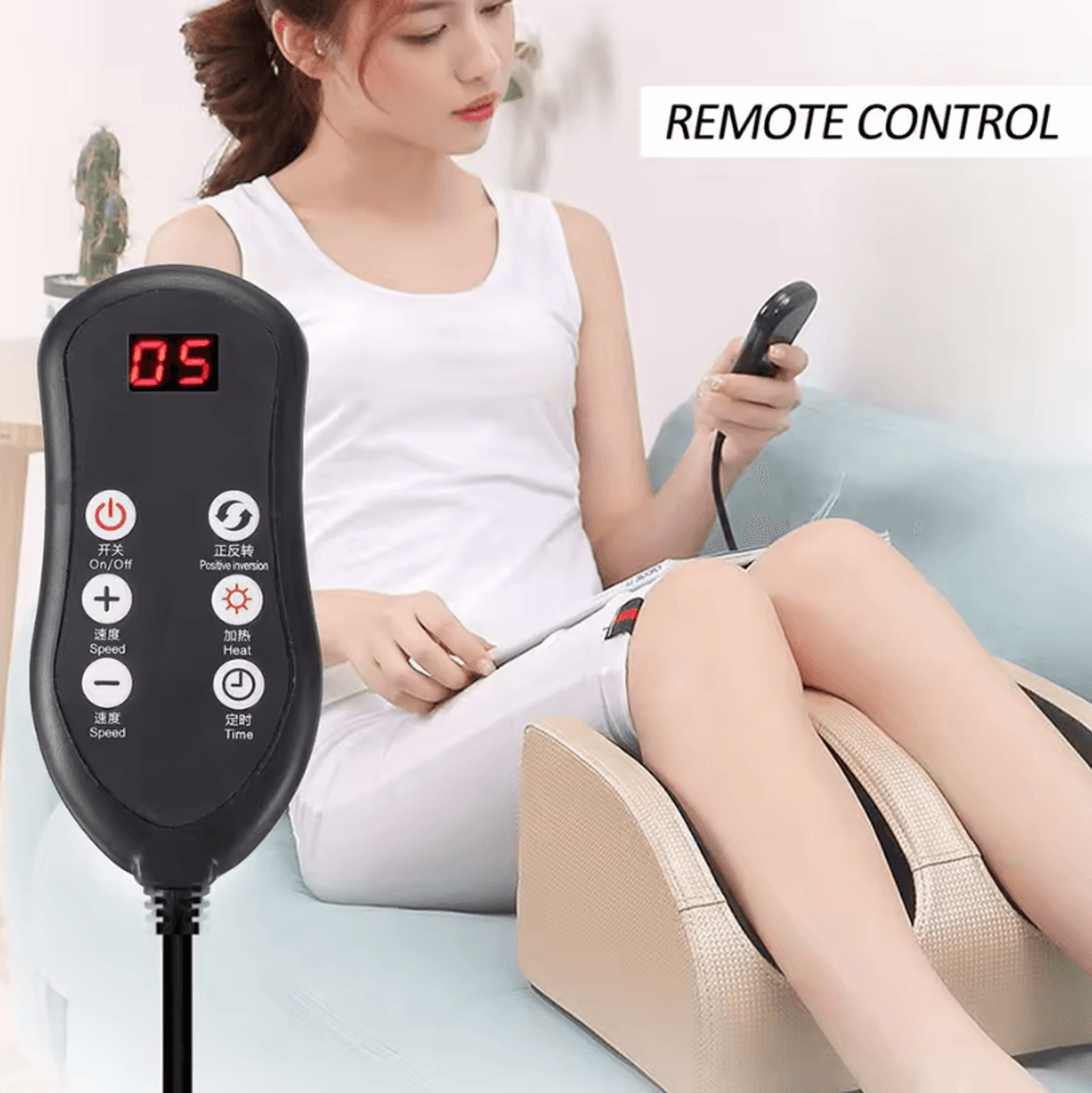 Electric Foot Massager With Heating Therapy And Shiatsu Kneading Rollers 9