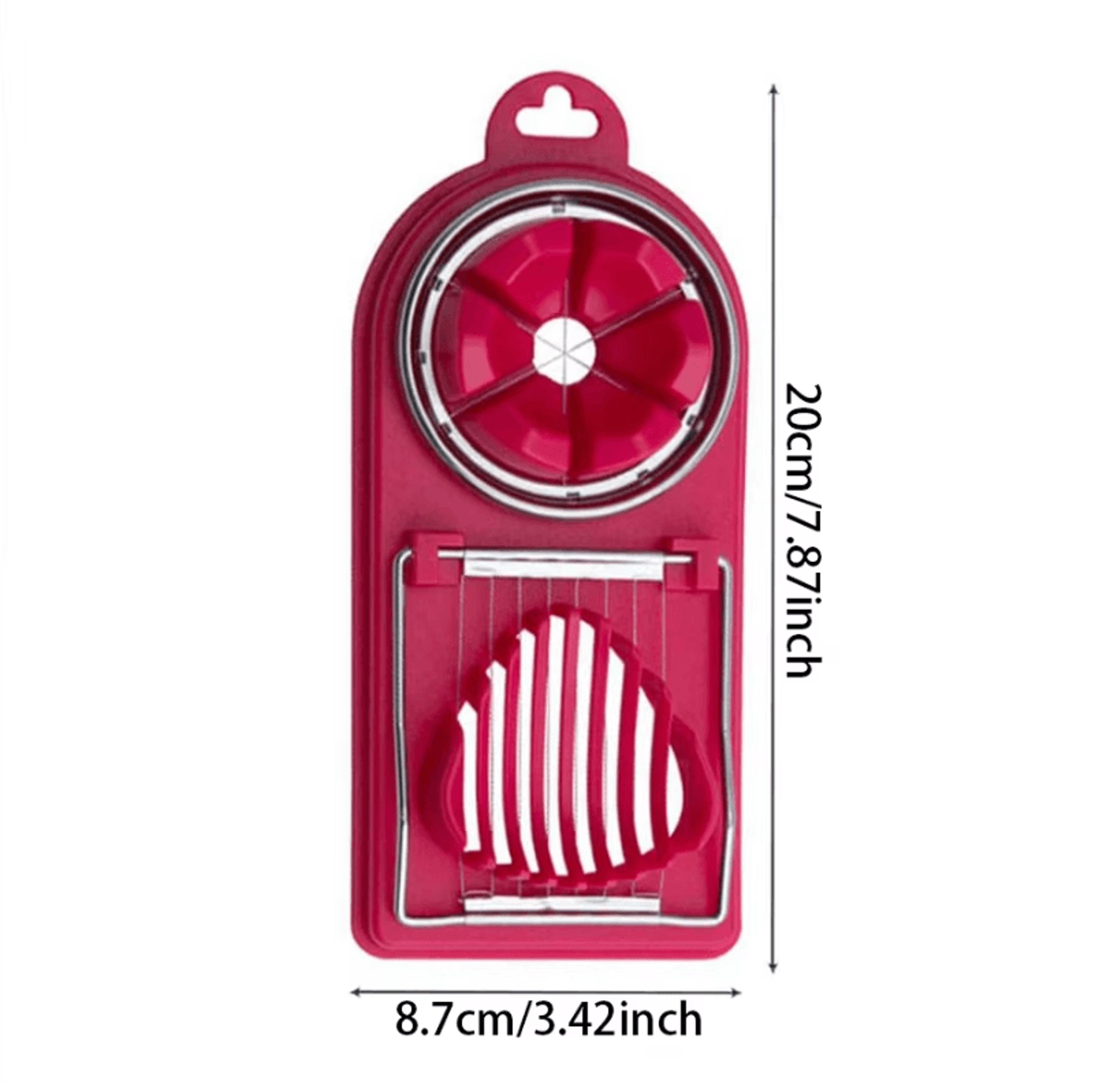 2in1 Multifunctional Egg Cutter With Stainless Steel Wire And PP Base 5