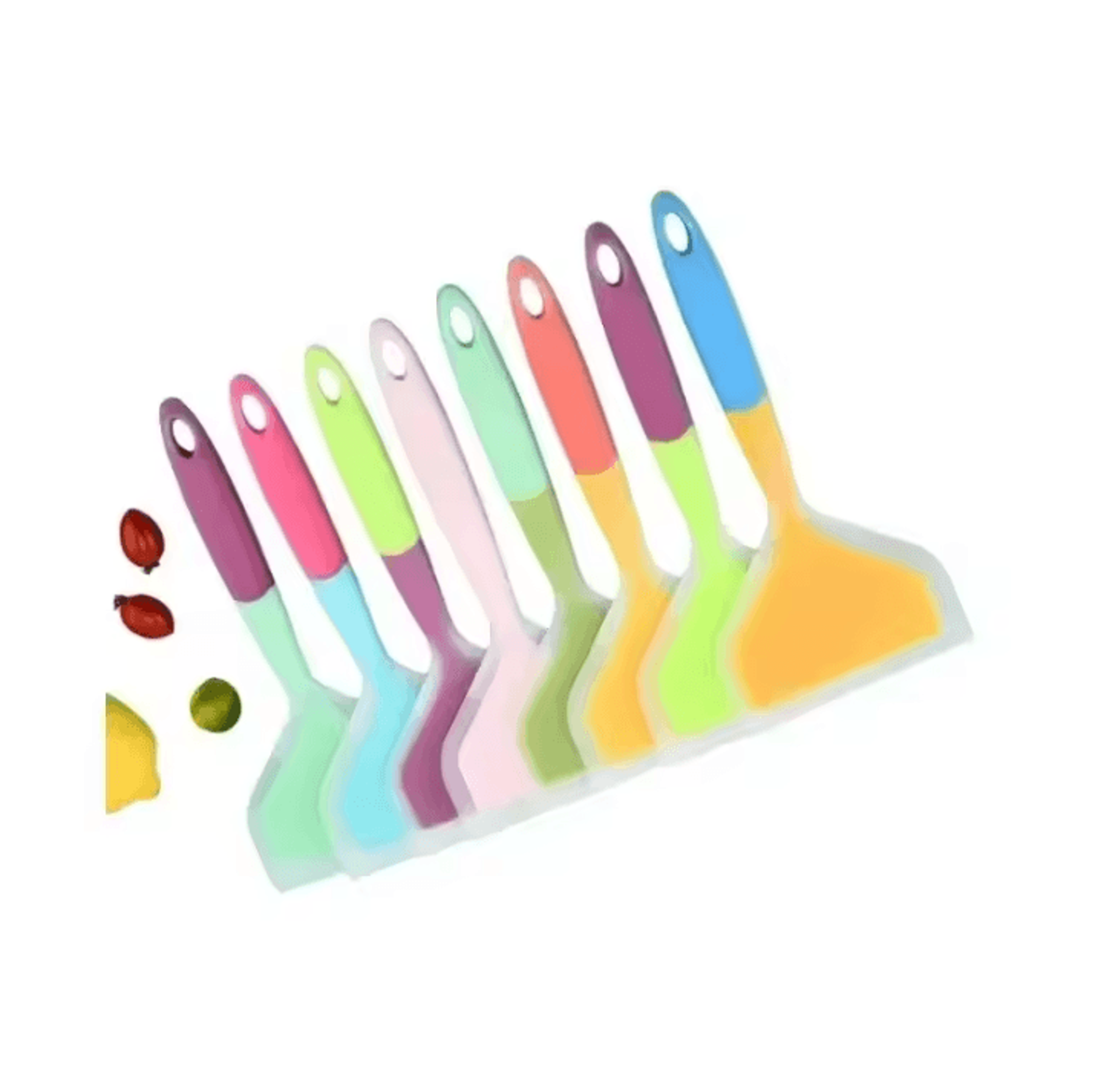 Random Color Silicone Kitchen Spatula And Cooking Scraper Tool 4