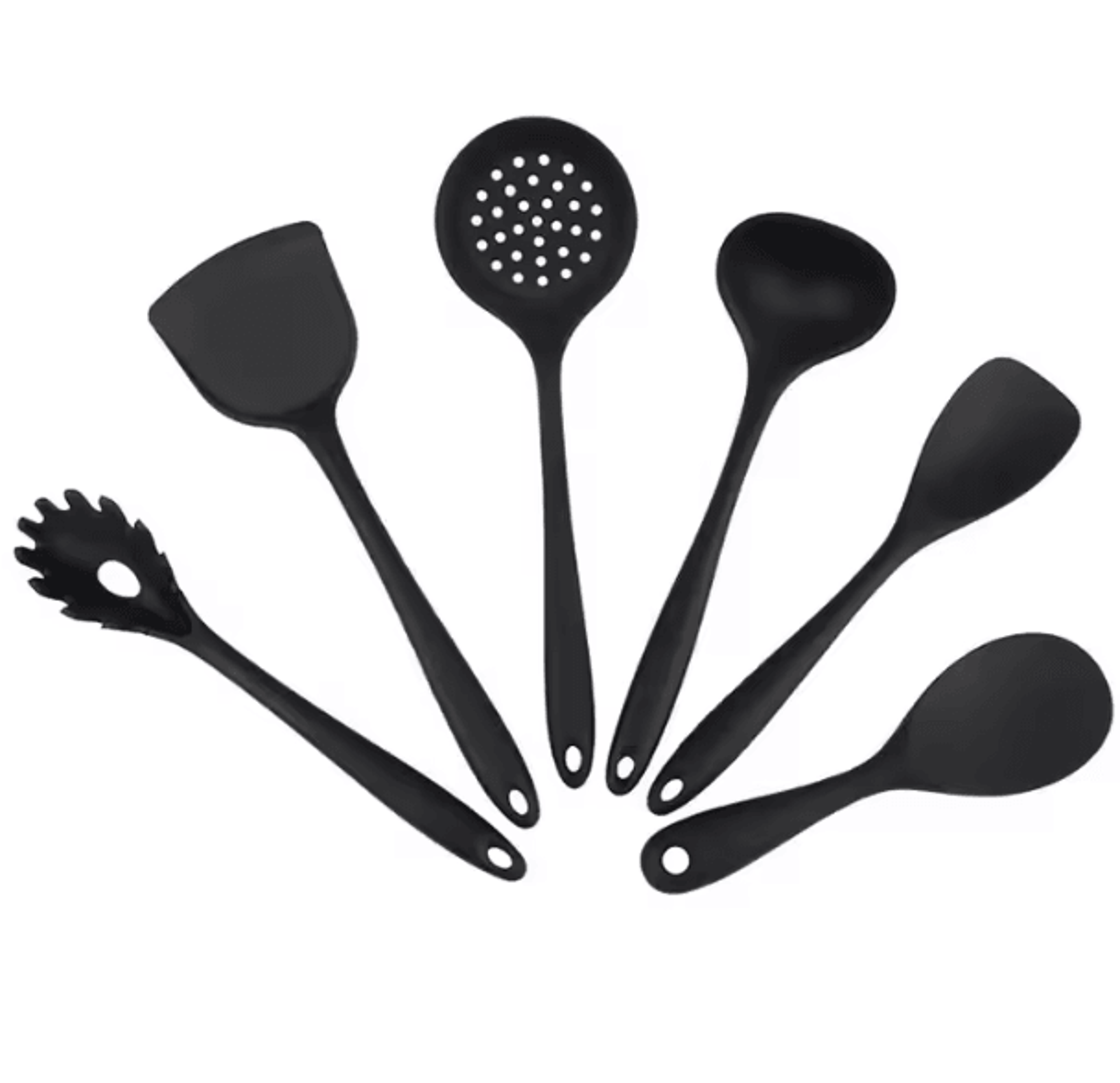 Random Color Silicone Kitchen Spatula And Cooking Scraper Tool 12