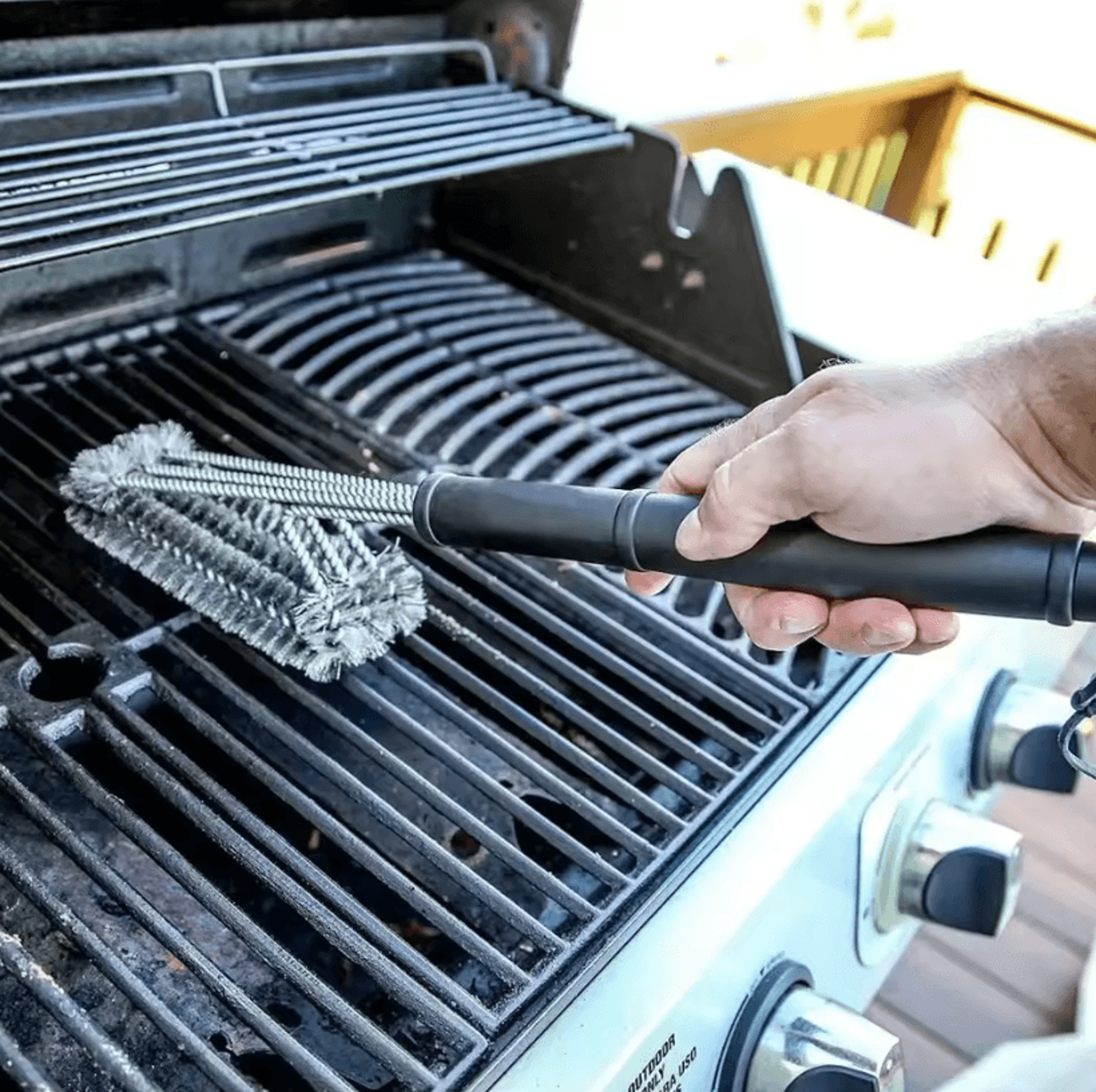 BBQ Grill Cleaning Brush With Stainless Steel Bristles For Barbecue 0