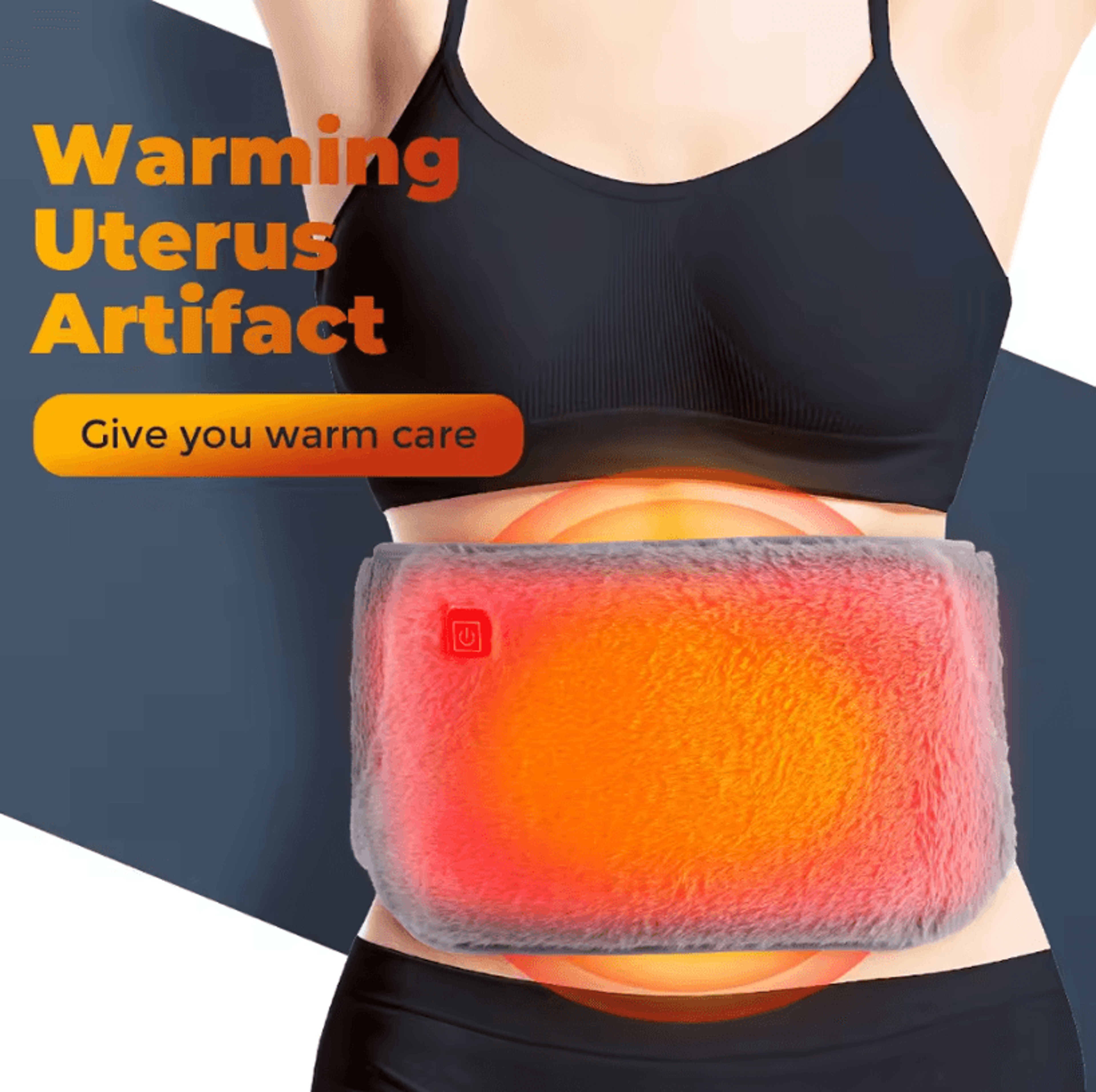 3Level Electric Graphene Heating Pad Belt With USB Recharge For Abdominal Waist And Hand Warmth 0