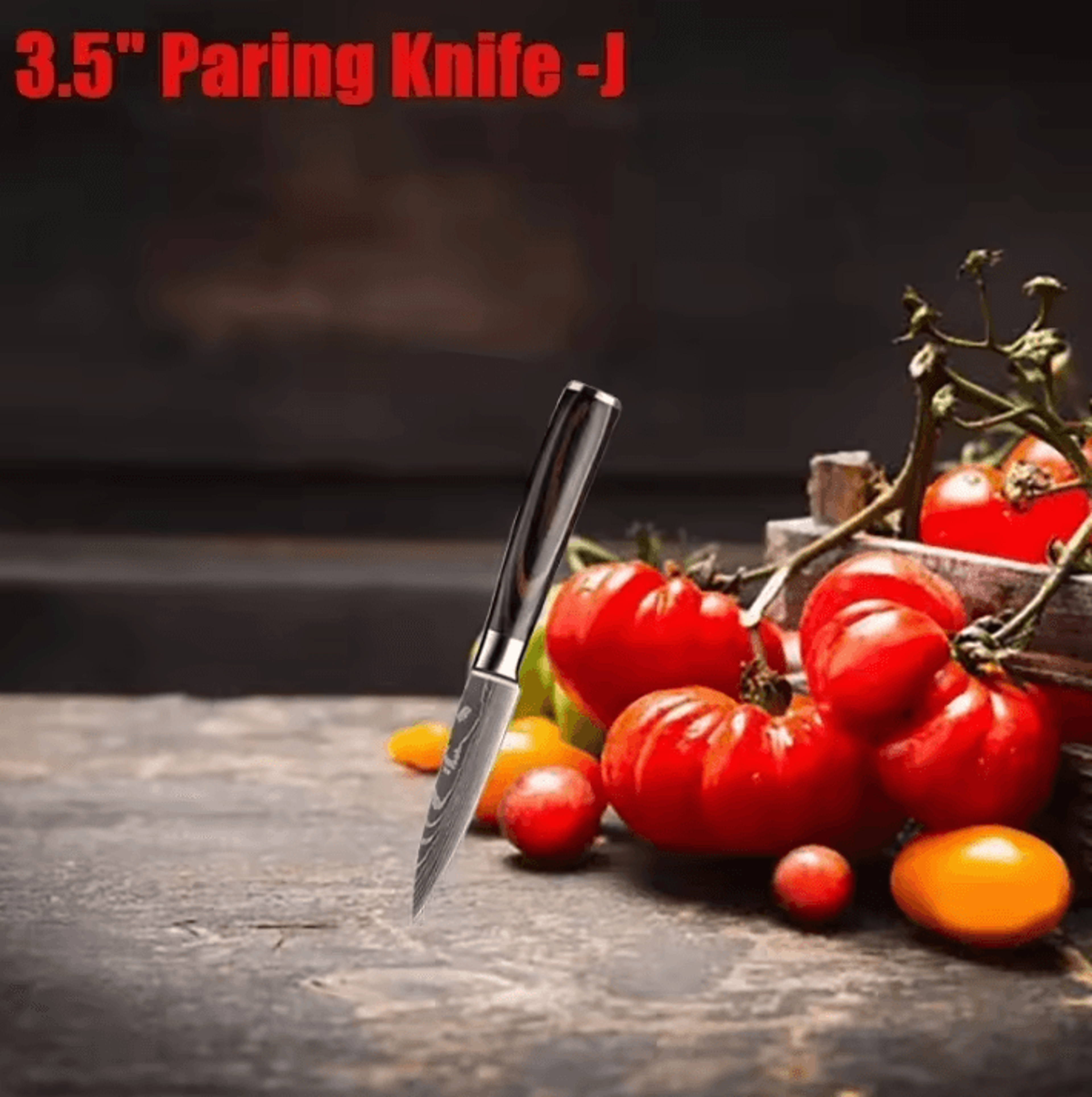Professional Damascus Kitchen Knife Set  Japanese Santoku Cleaver  Stainless Steel Boning Knife 5