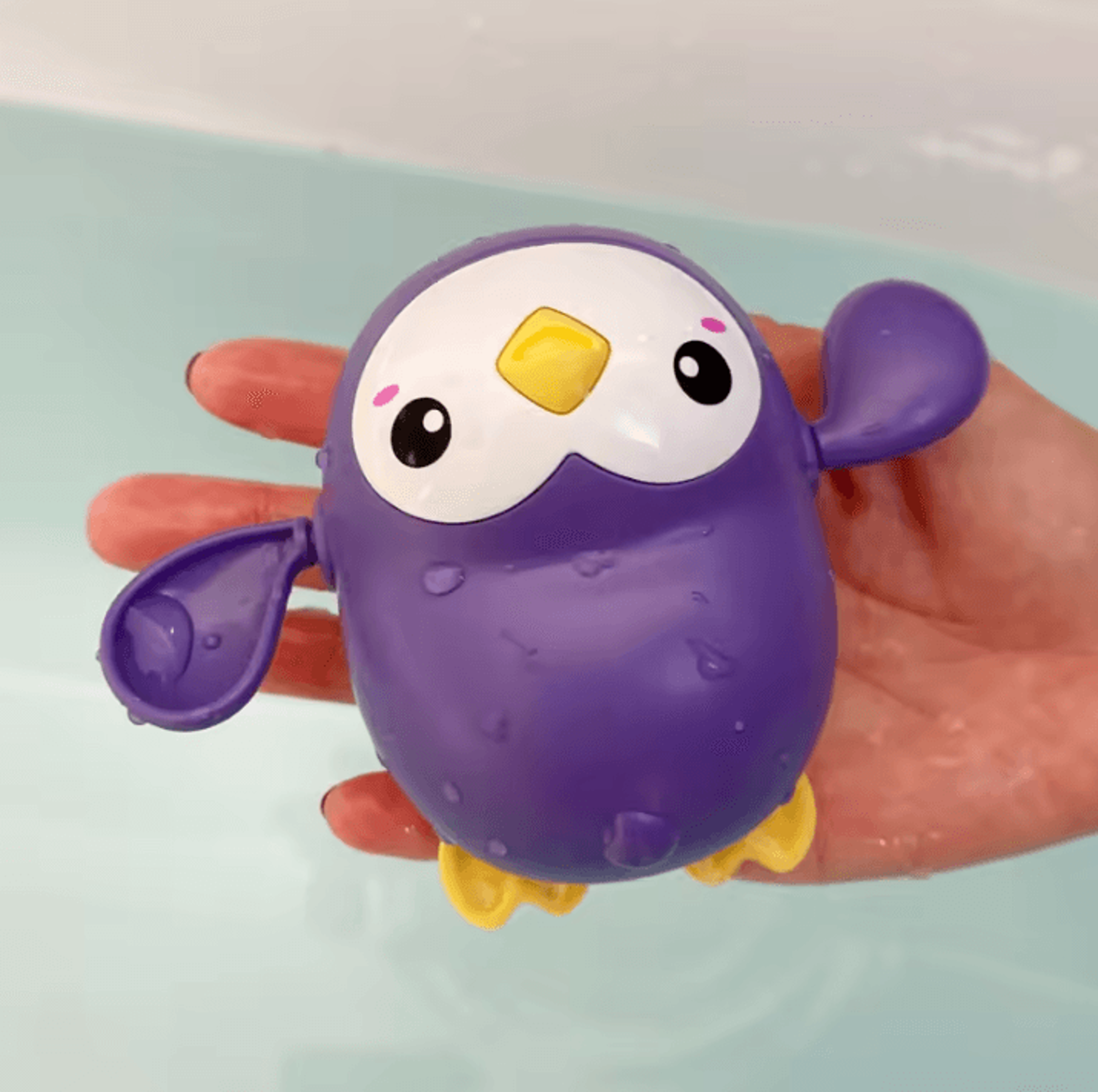 Cute Baby Bathing Toy Set  Duck Penguin And Egg Water Spray Sprinkler Toys For Kids 19