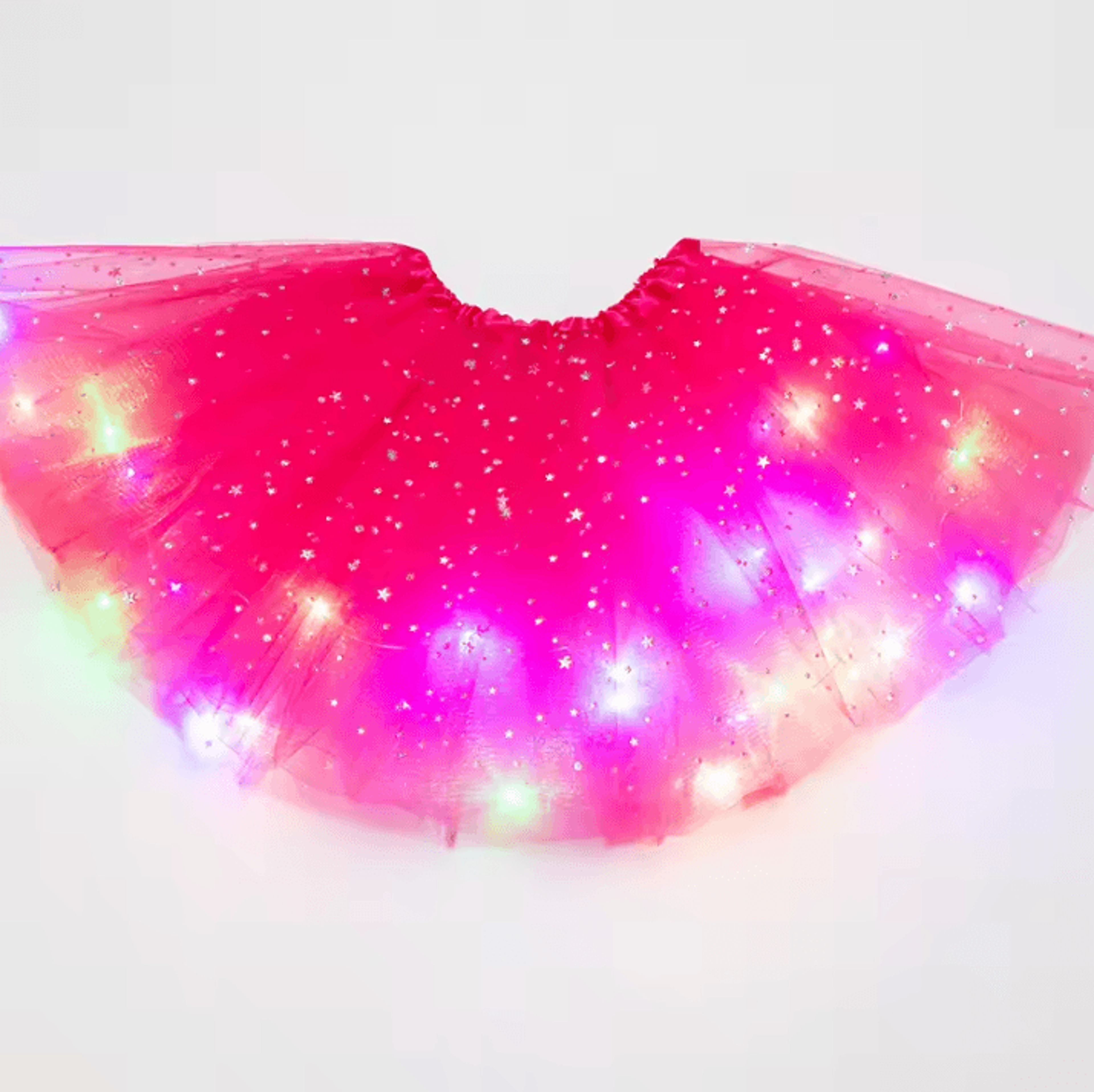 LED Glowing Light Kids Tutu Skirt  Princess LightUp Dance Miniskirt For Weddings  Parties 14