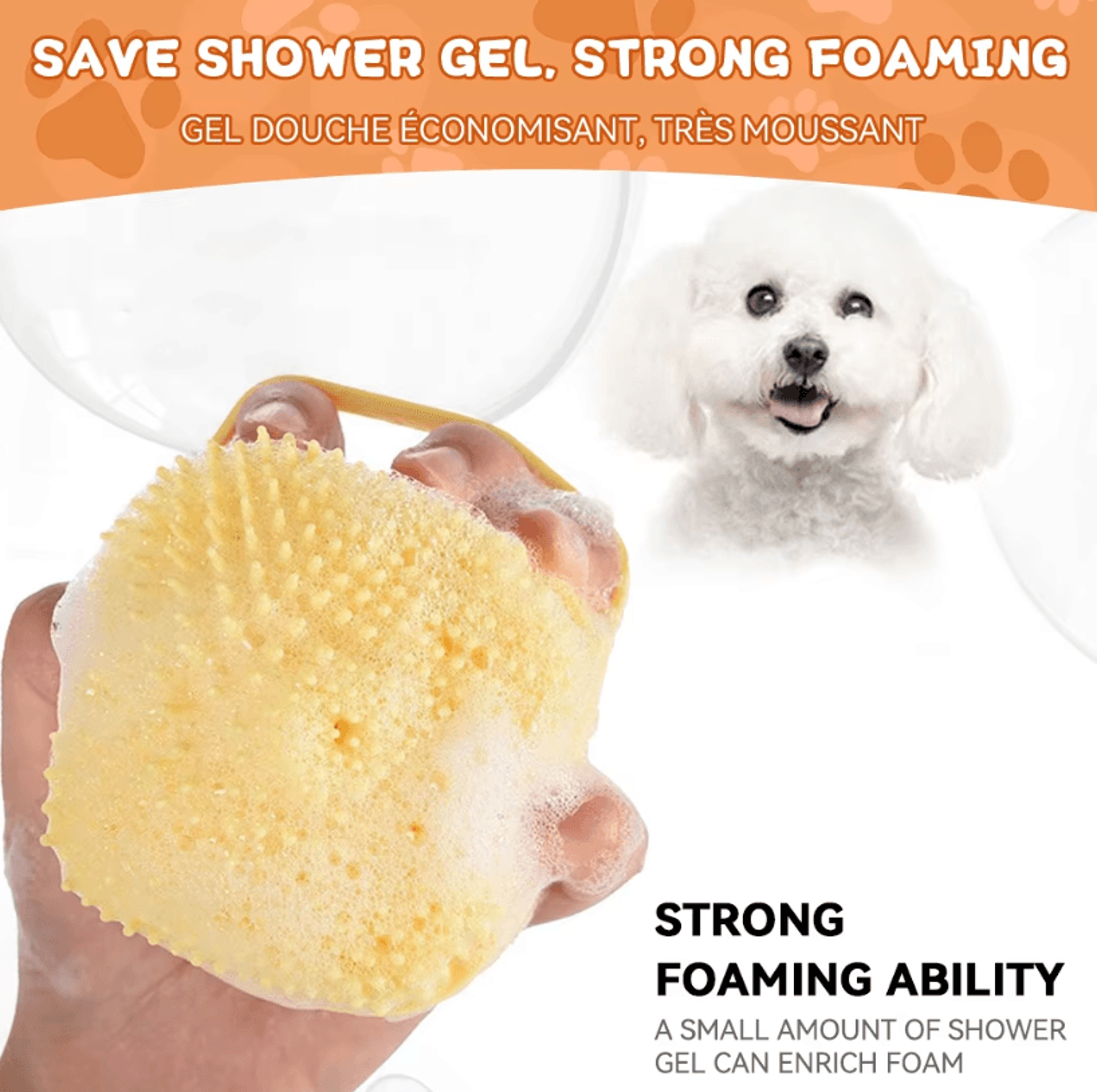 Dog Bathing Brush And Pet Massage Grooming Tool  Soft Silicone Shampoo Brush For Dogs And Cats 1