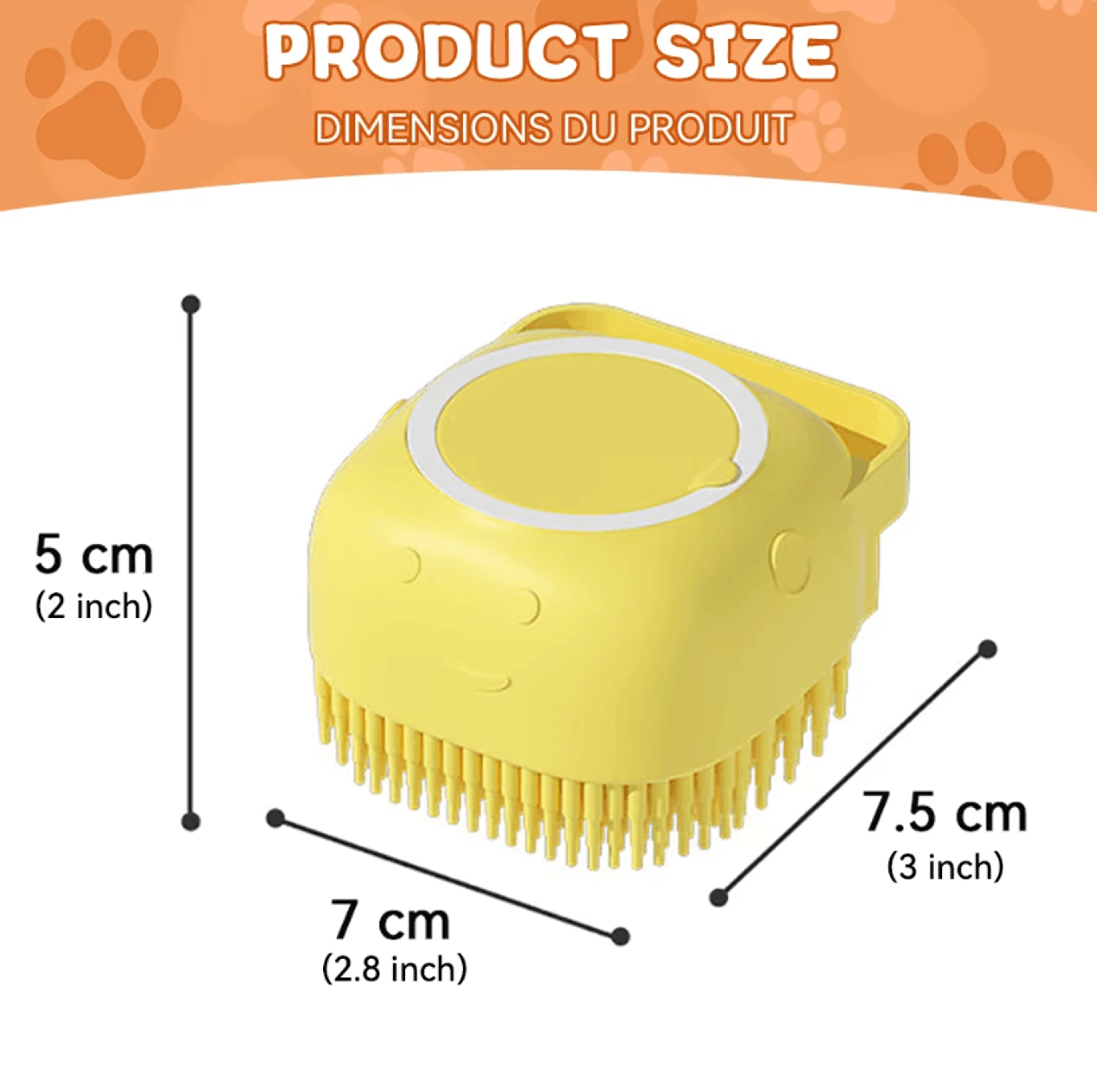Dog Bathing Brush And Pet Massage Grooming Tool  Soft Silicone Shampoo Brush For Dogs And Cats 4