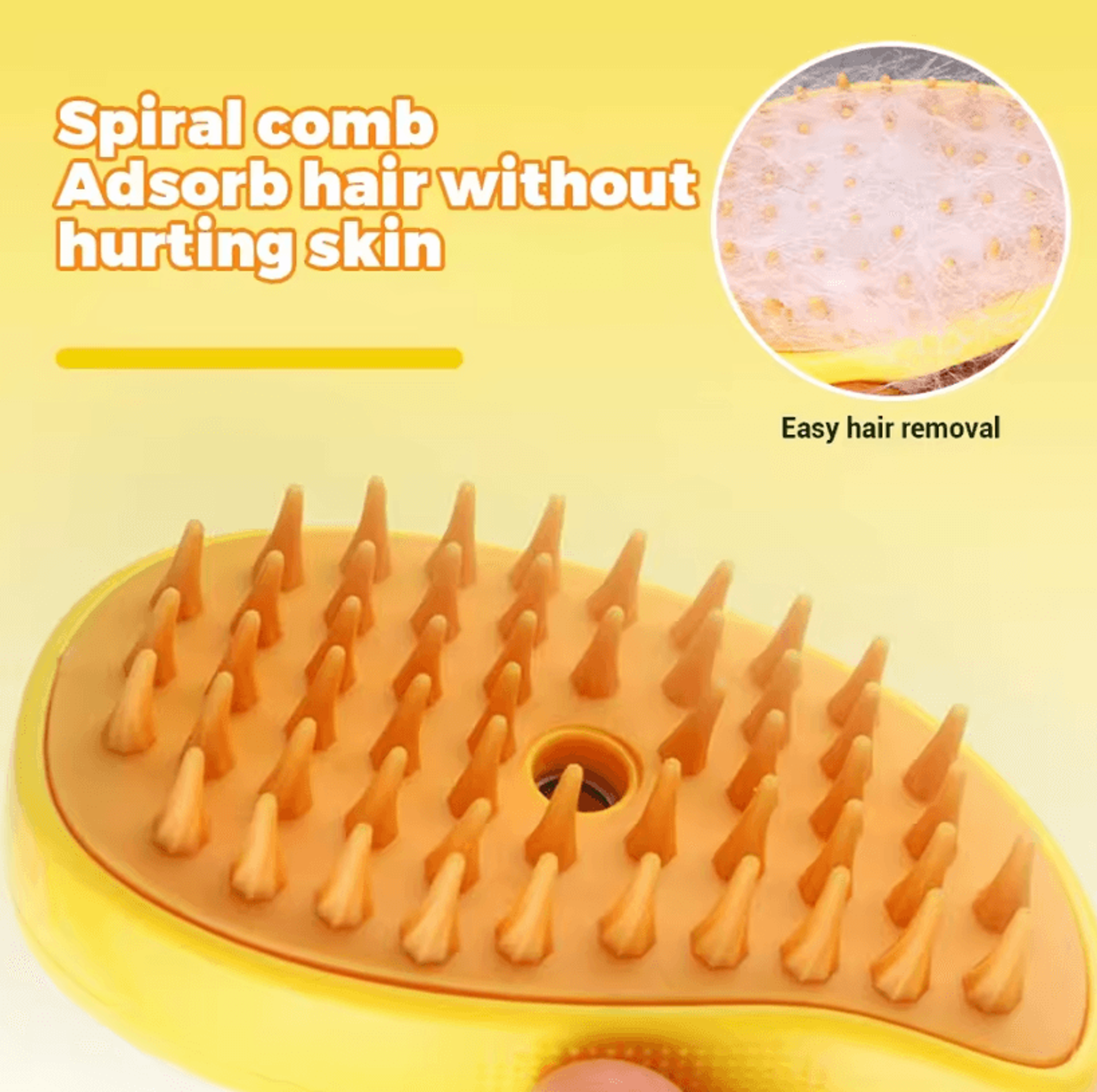 Electric 3in1 Pet Steam Brush  Steam Sprayer Massage Comb  Shedding Grooming Tool For Dogs  Cats 0