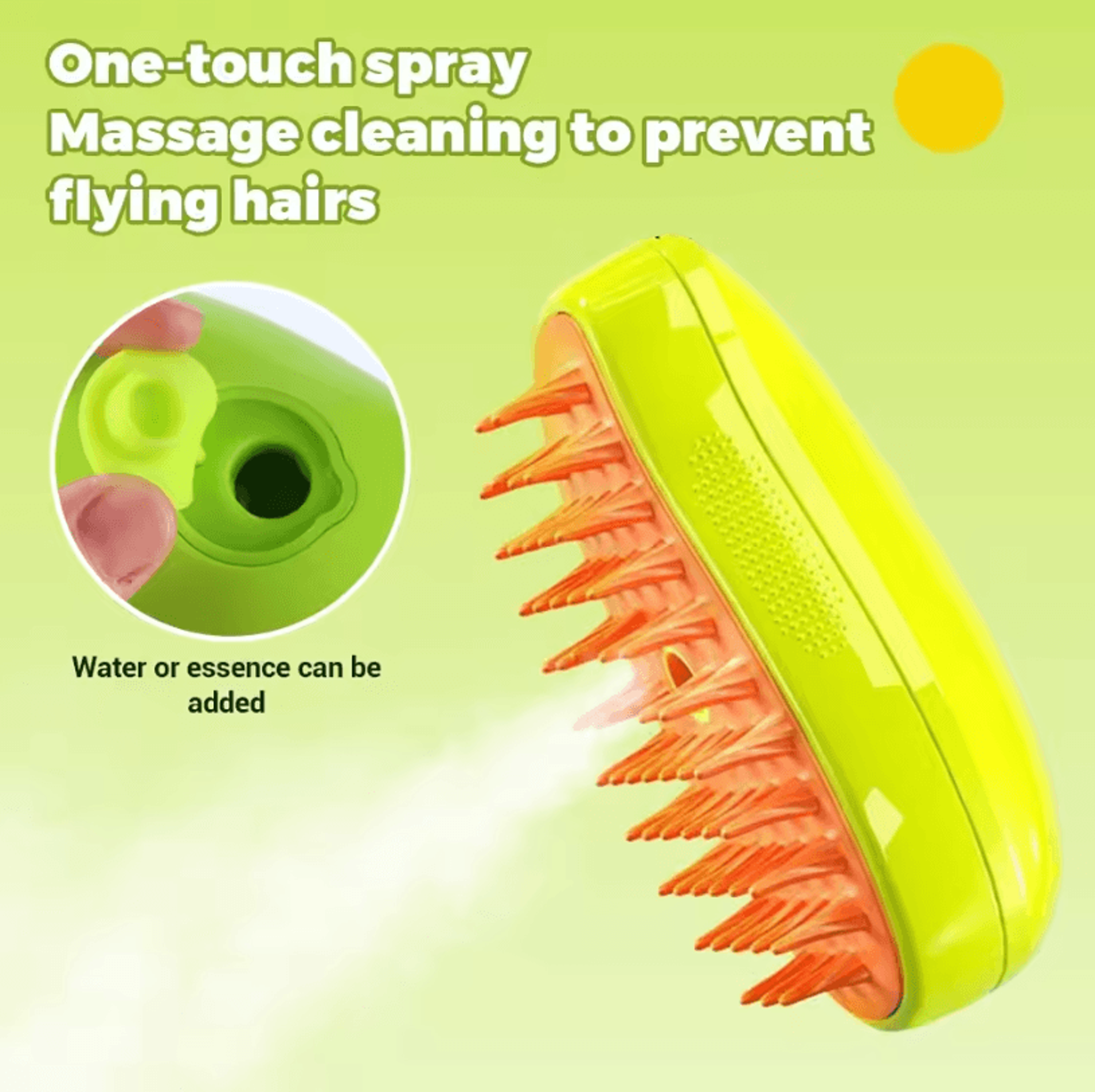 Electric 3in1 Pet Steam Brush  Steam Sprayer Massage Comb  Shedding Grooming Tool For Dogs  Cats 1