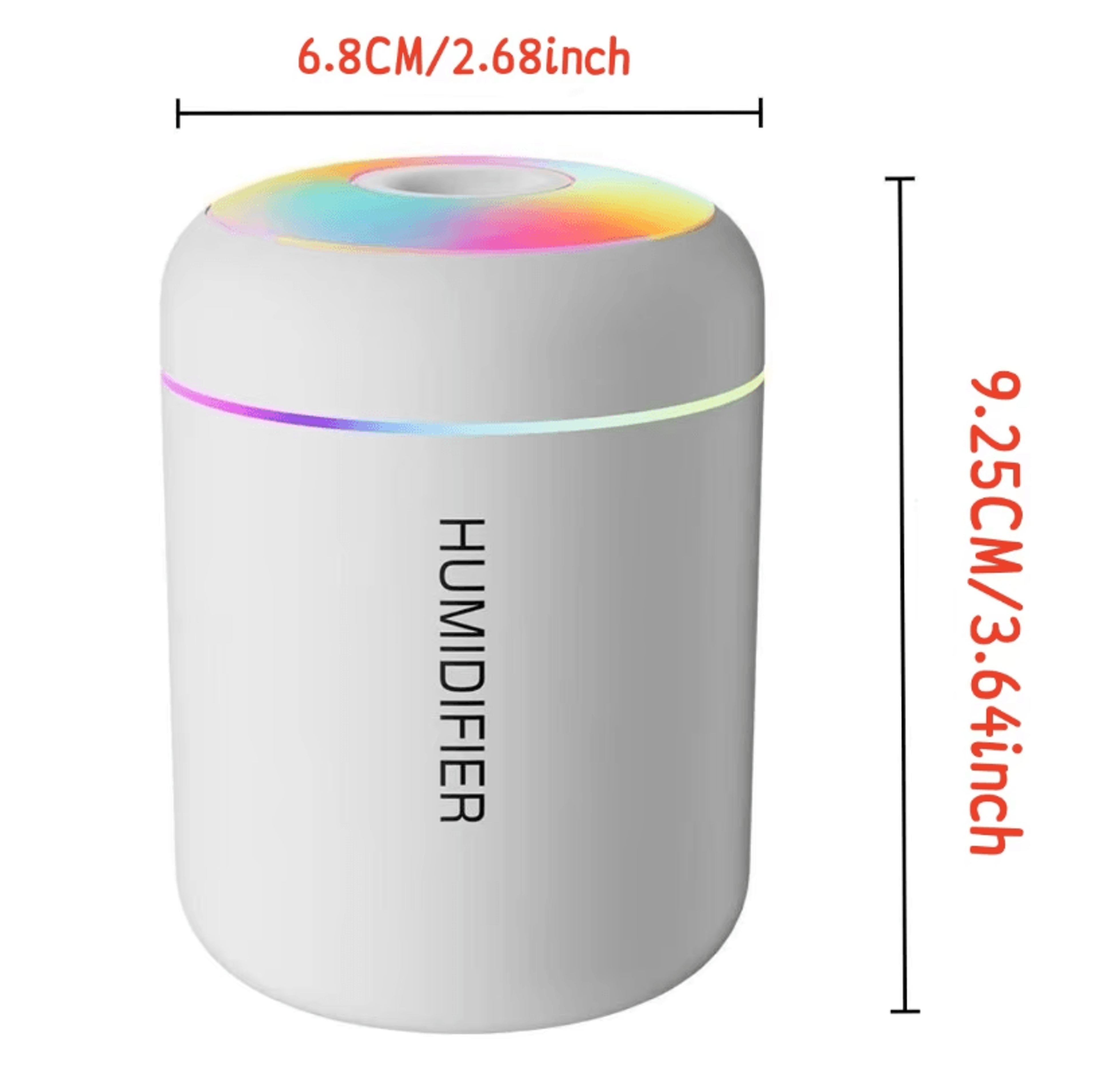 180 ML USB Rechargeable Mini Humidifier  Aroma Diffuser  Electric Air Purifier  Mist Maker For Car  5