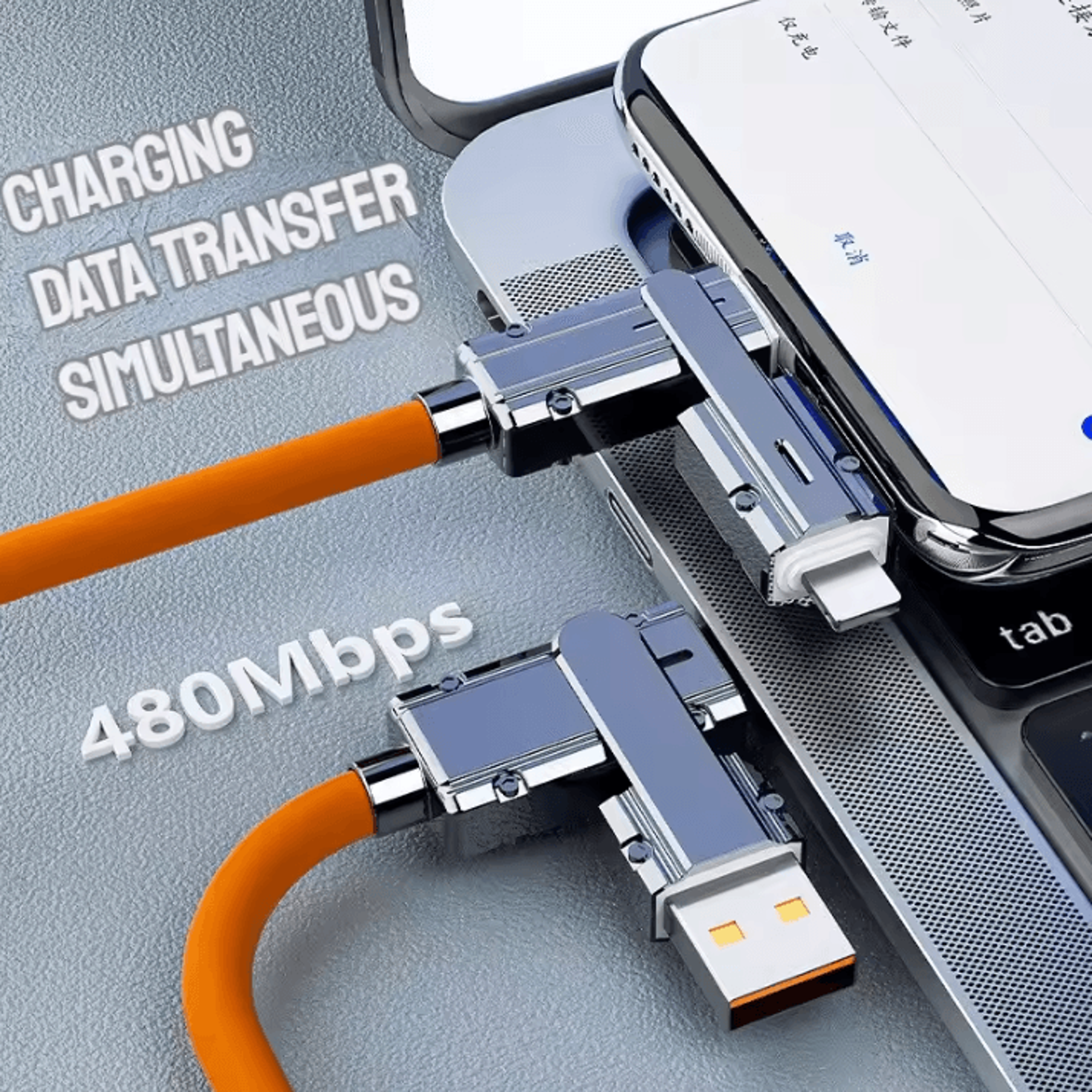 66W USBC Fast Charging Cable  TypeC To TypeC PD Cord For IPhone IPad Samsung Huawei  More 3