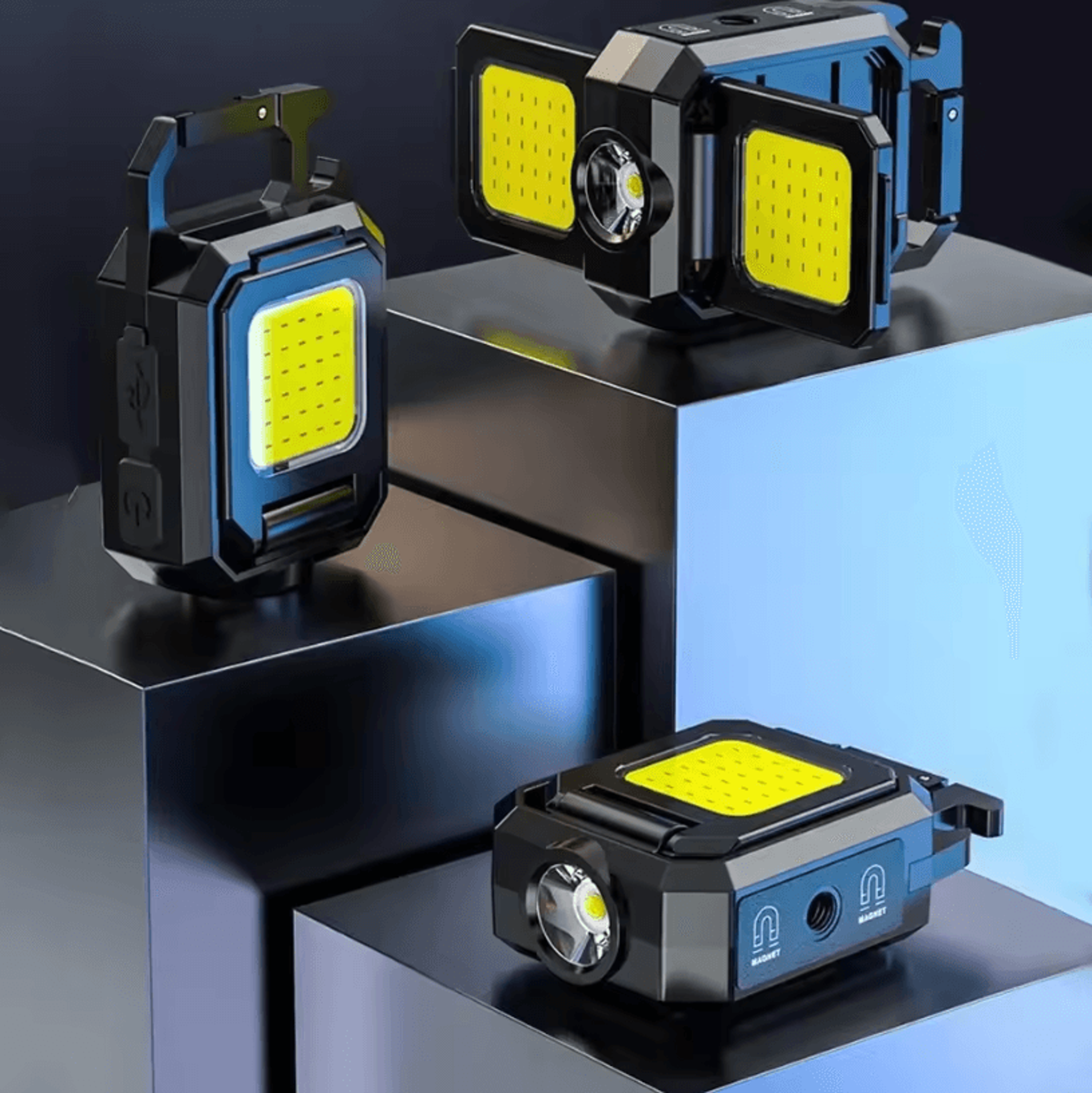 USB USB Rechargeable Keychain Light  COB Pocket Flashlight And Mini XPE Work Light Emergency USB Fl 0