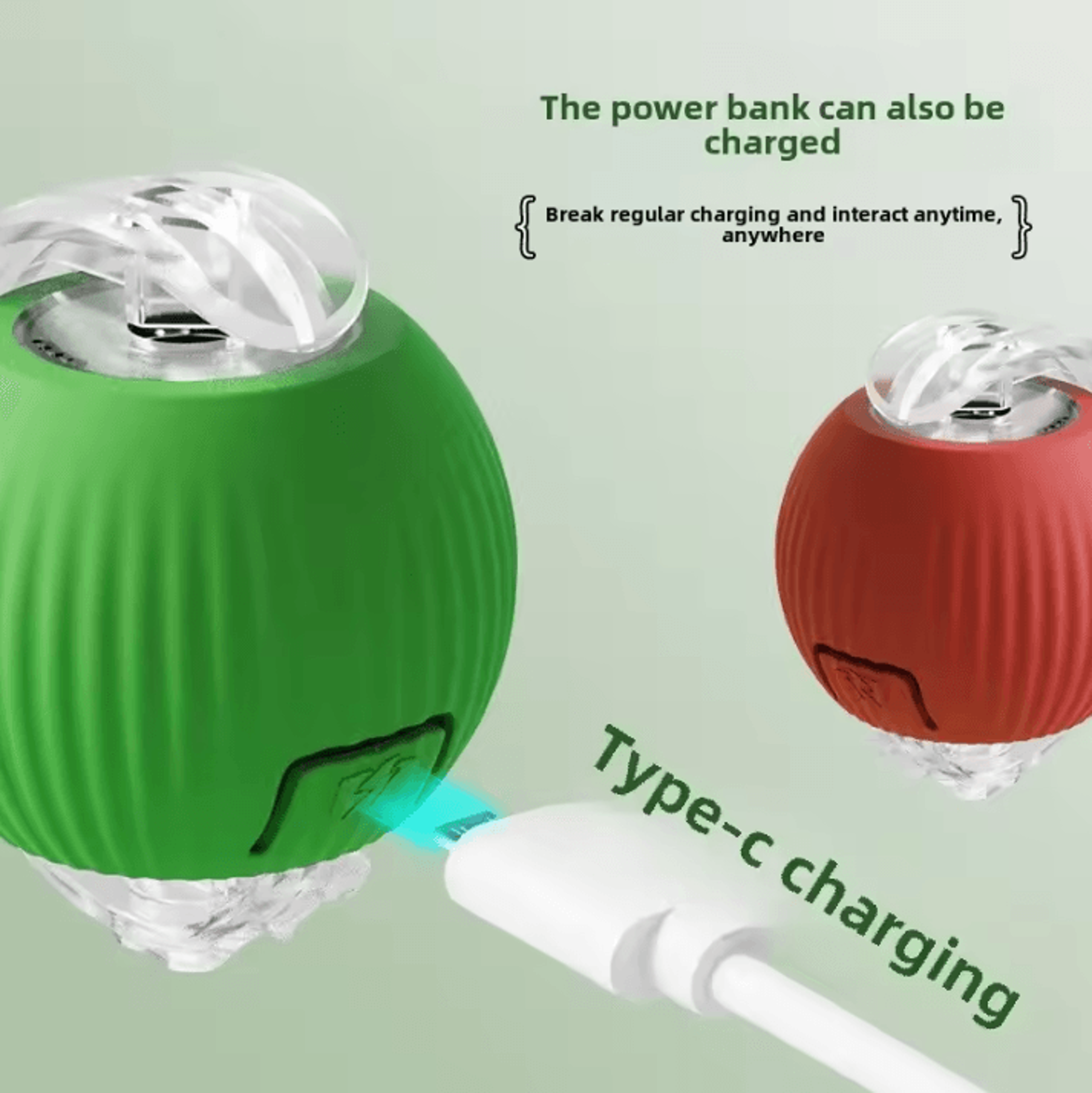 Rechargeable Interactive Pet Ball Toy  Automatic Rolling Cat Ball  Rechargeable Electric Dog Toy Wi 5