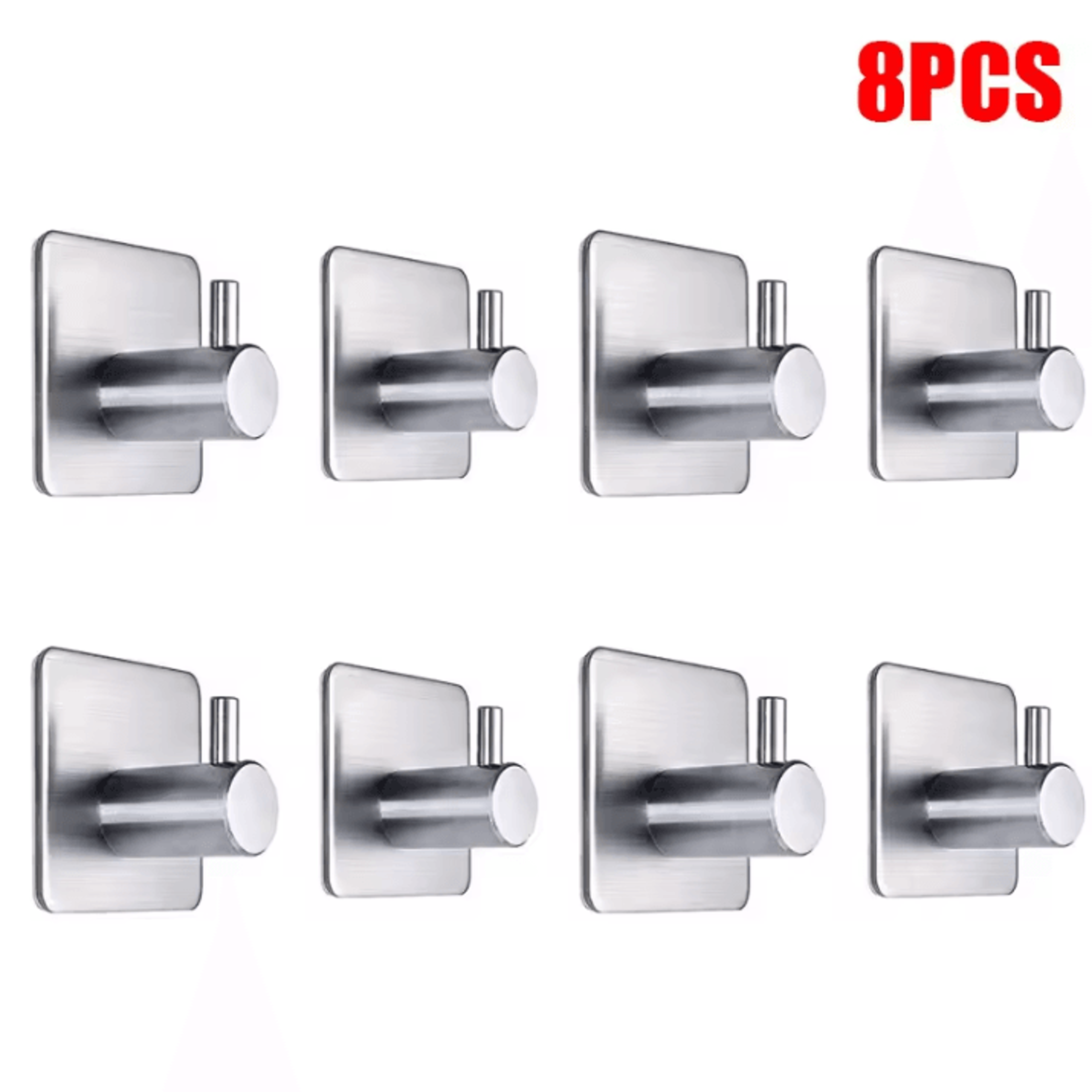 4 Pcs Stainless Steel Wall Hooks  Adhesive Bathroom Robe Hooks  MultiPurpose Hanger Hooks For Towel 11