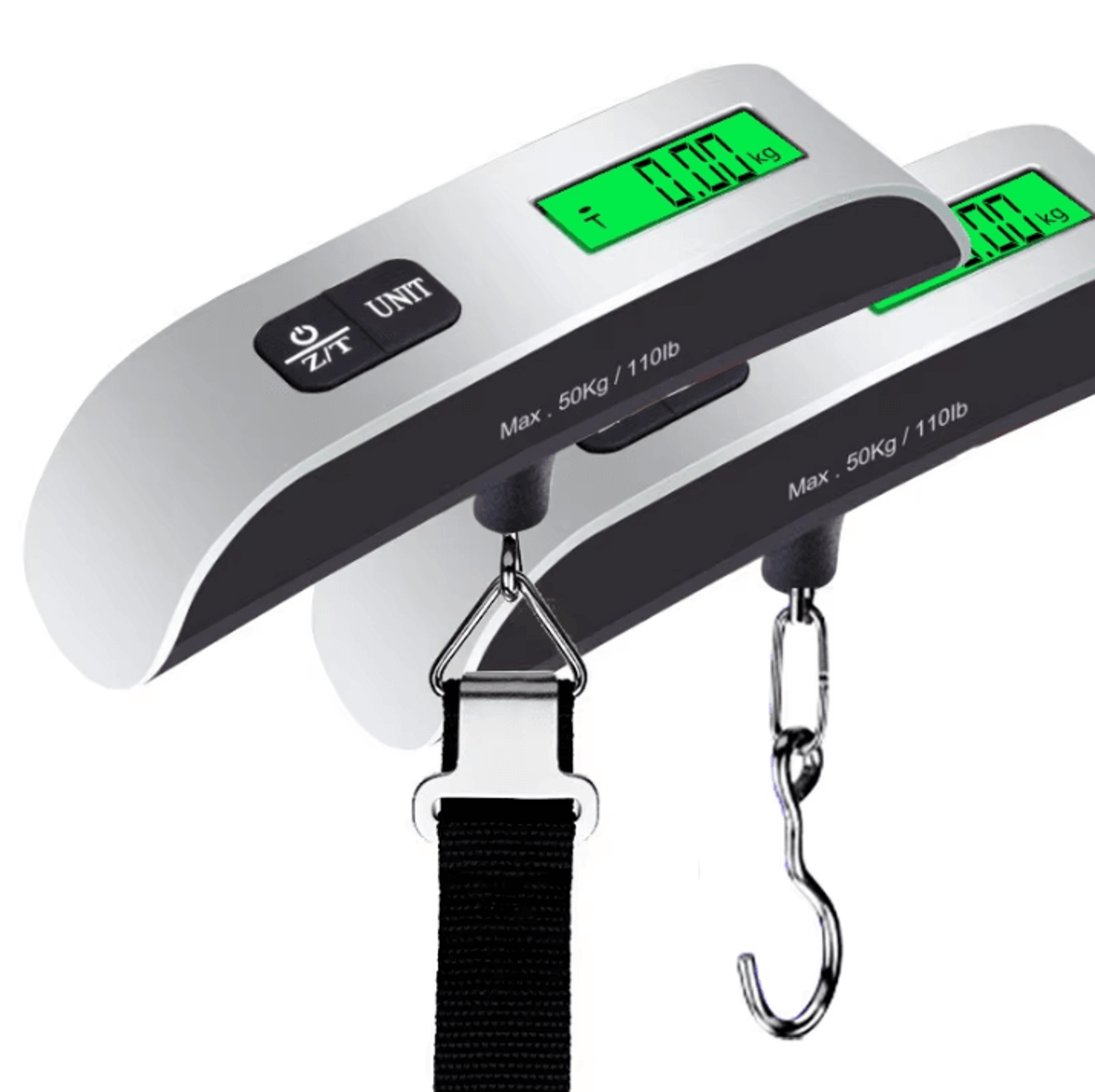 Digital Luggage Scale  Portable Travel Scale With LCD Display 110 Lb50 Kg Baggage Weighing Scale 0