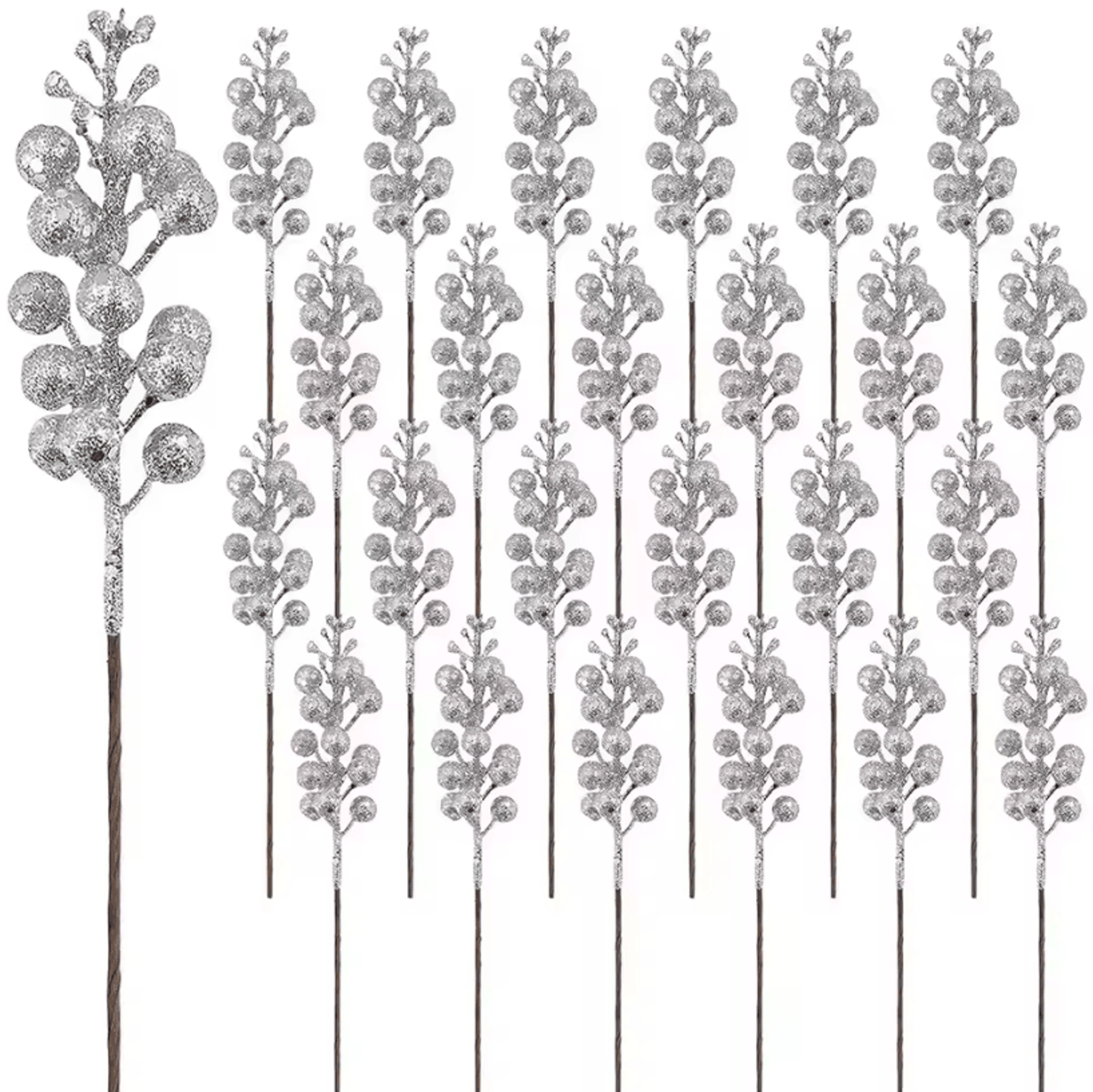 10Pack Christmas Berry Decorations  Artificial Berry Bouquet Set For Xmas Tree Ornaments And Holida 8