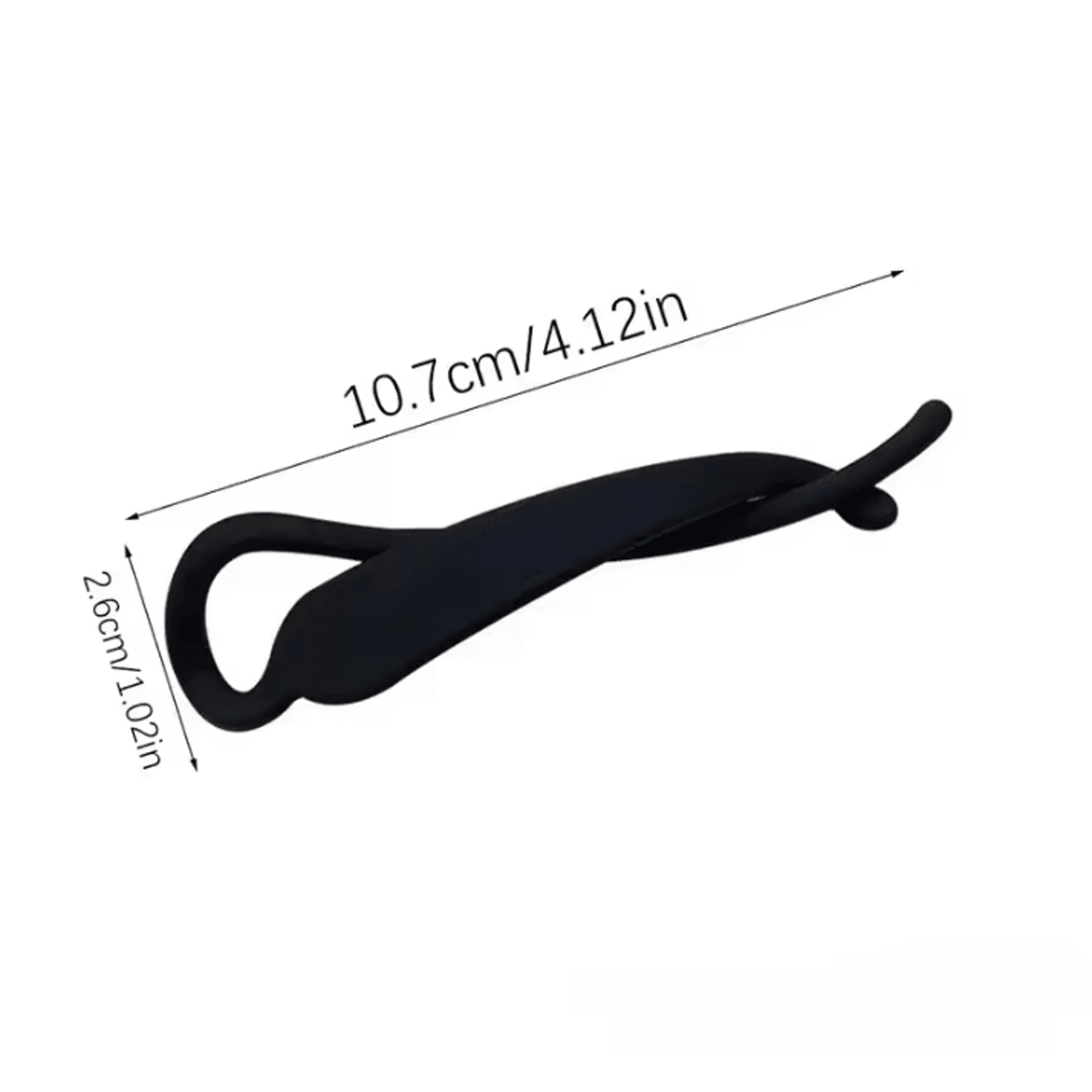 4Pcs Random Color Banana Hair Clips  Simple Fashion Vertical Ponytail Hair Clip Elegant Claw Hair A 5