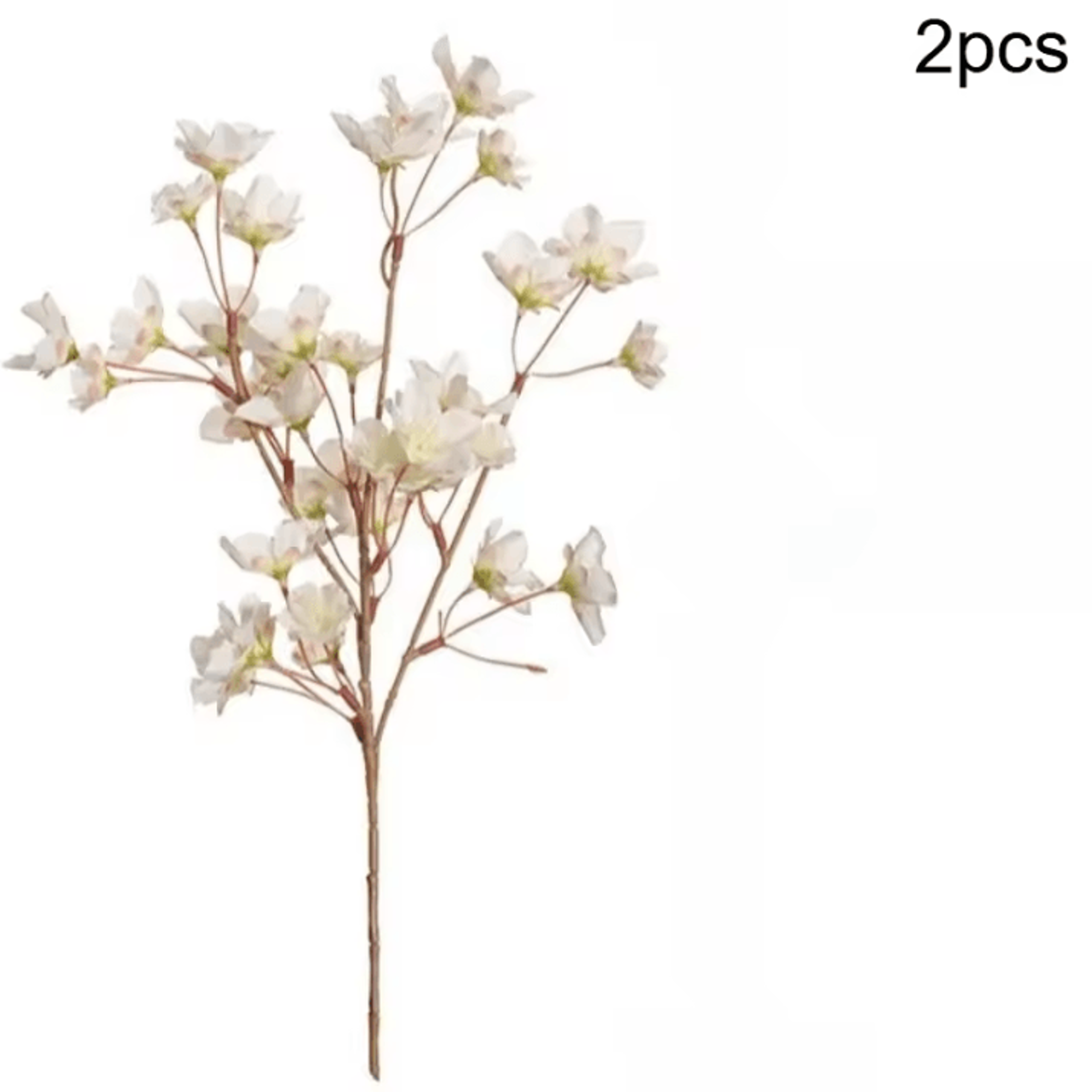 2Pcs Artificial Cherry Blossom Branches  Faux Flower Bouquet Decor For Spring Wedding Bedroom  Gard 6