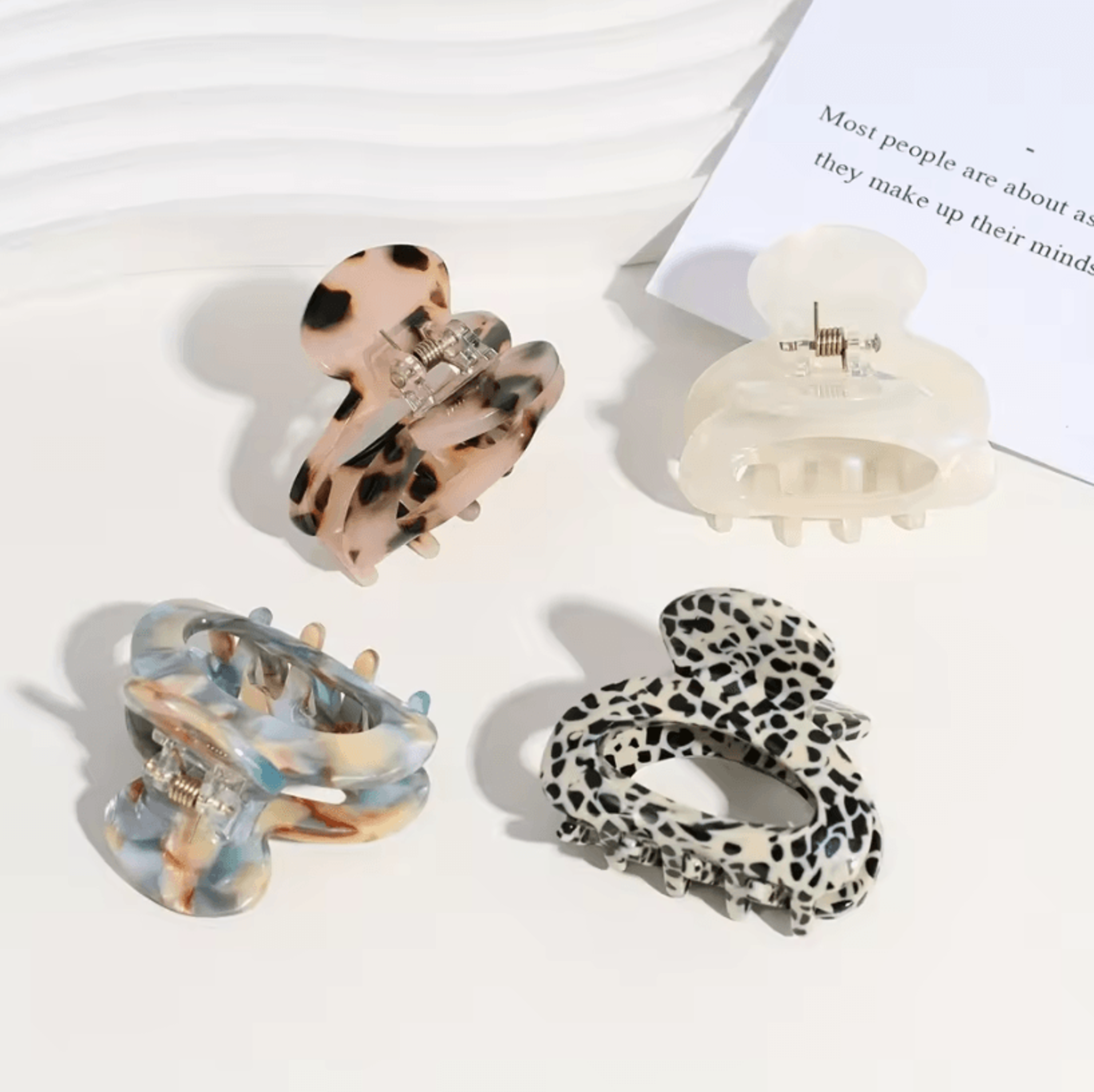 Elegant Oval Hair Claw Clip  Womens Hair Claw With Secure Grip Hair Clip For Sophisticated Style 4